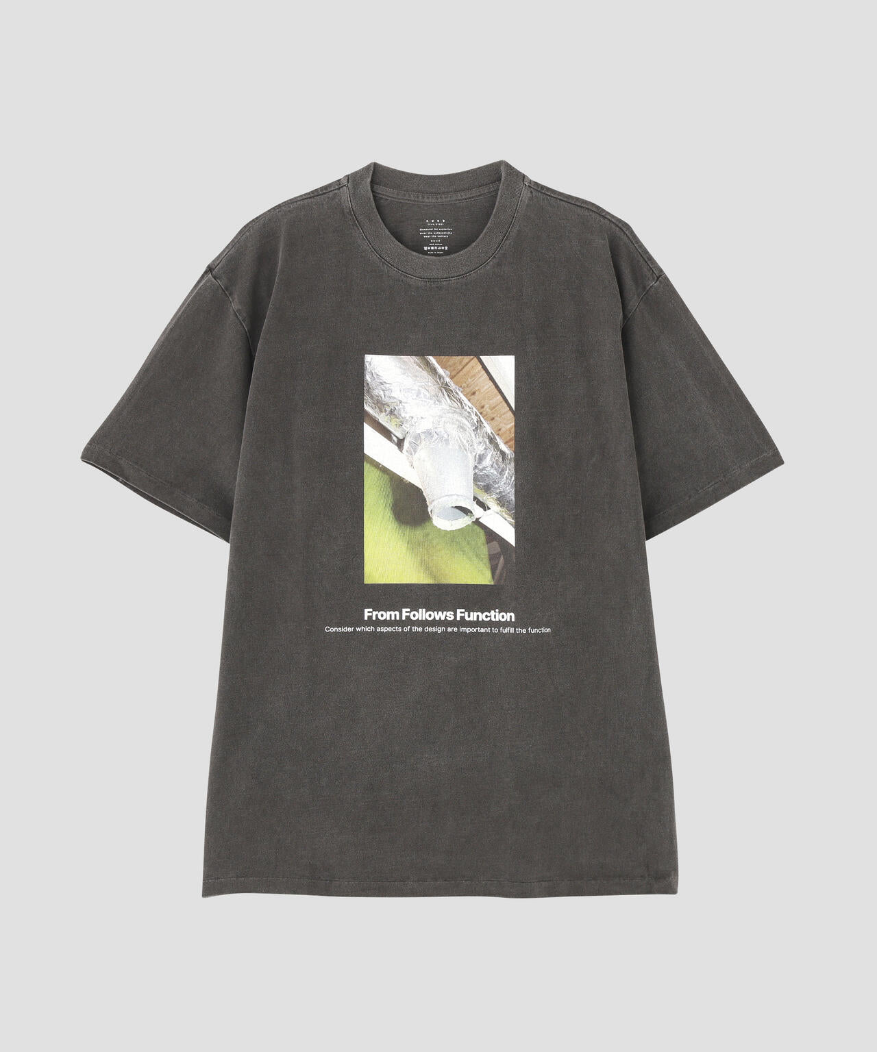 KURO / 17/-ROUND SHAPE DYED TEE ''From Follows Function''