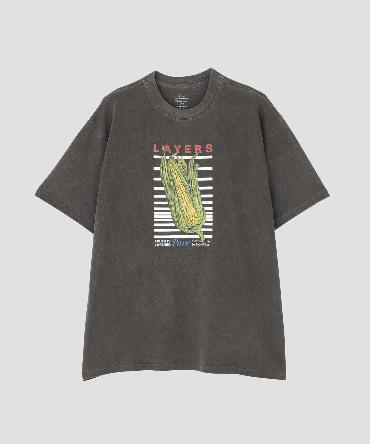 KURO / 17/-ROUND SHAPE DYED TEE ''LAYERS''