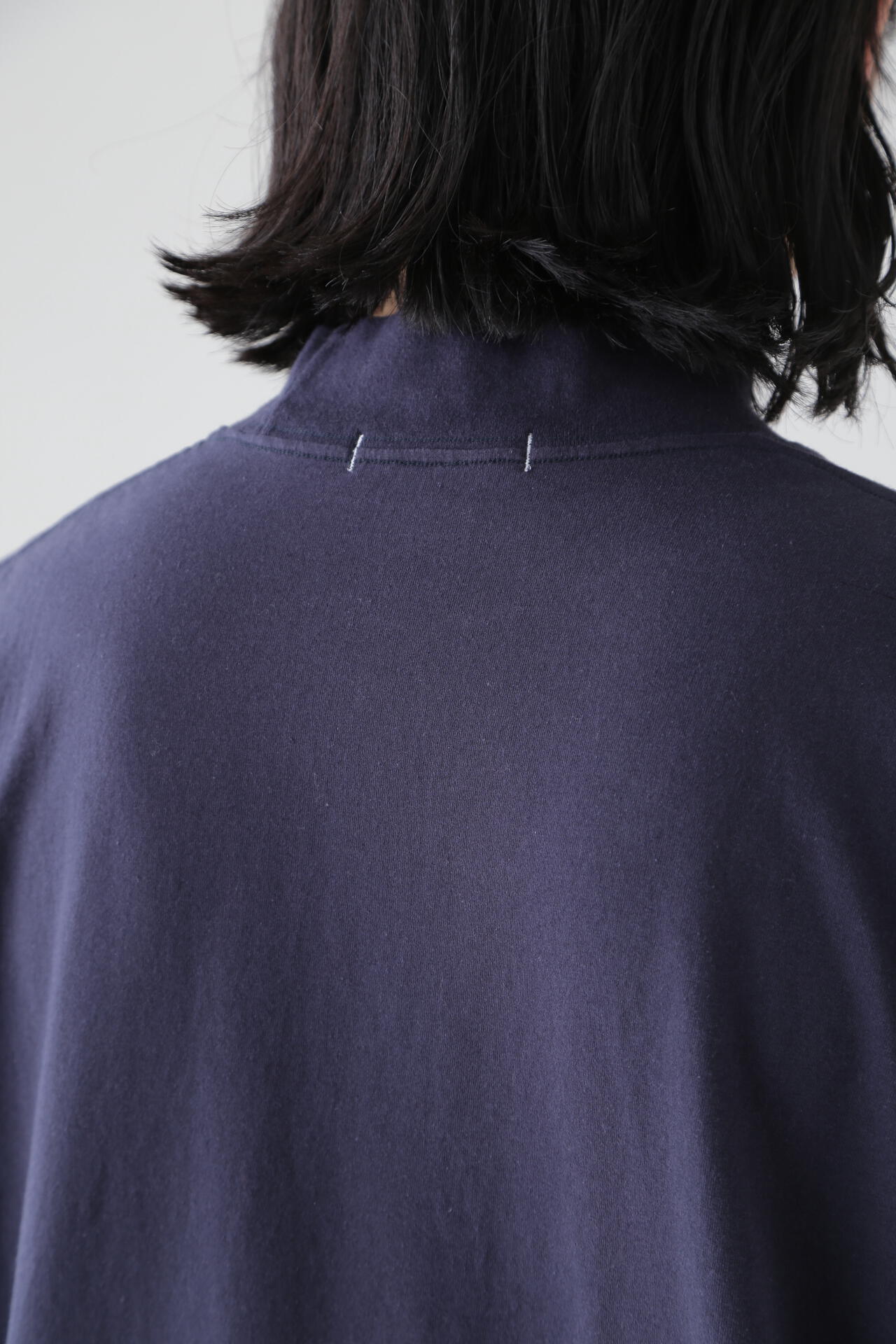 Y / ORGANIC COTTON JERSEY MOCK NECK S/S T