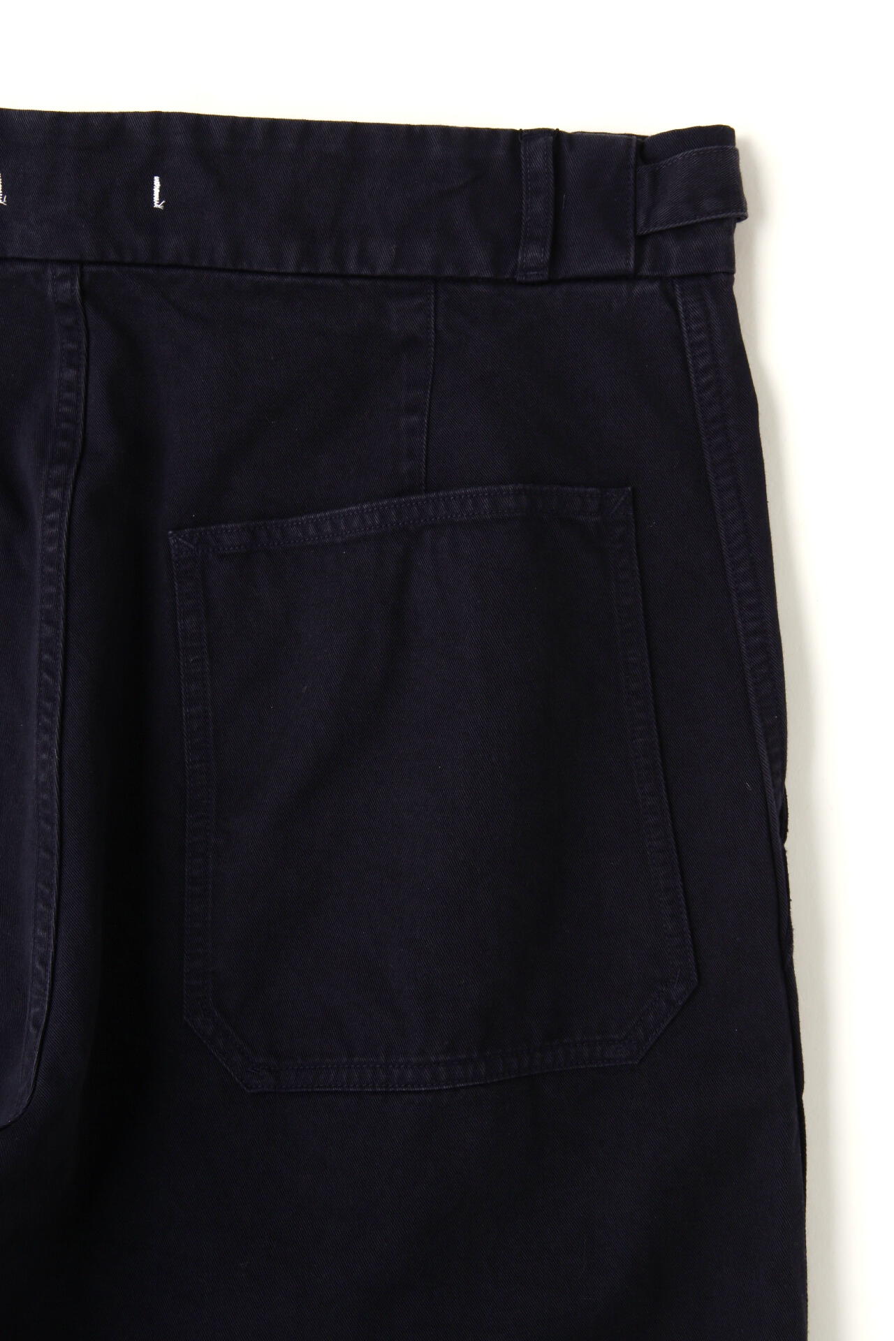 Y / ORGANIC COTTON CHINO ADJUSTER TROUSERS