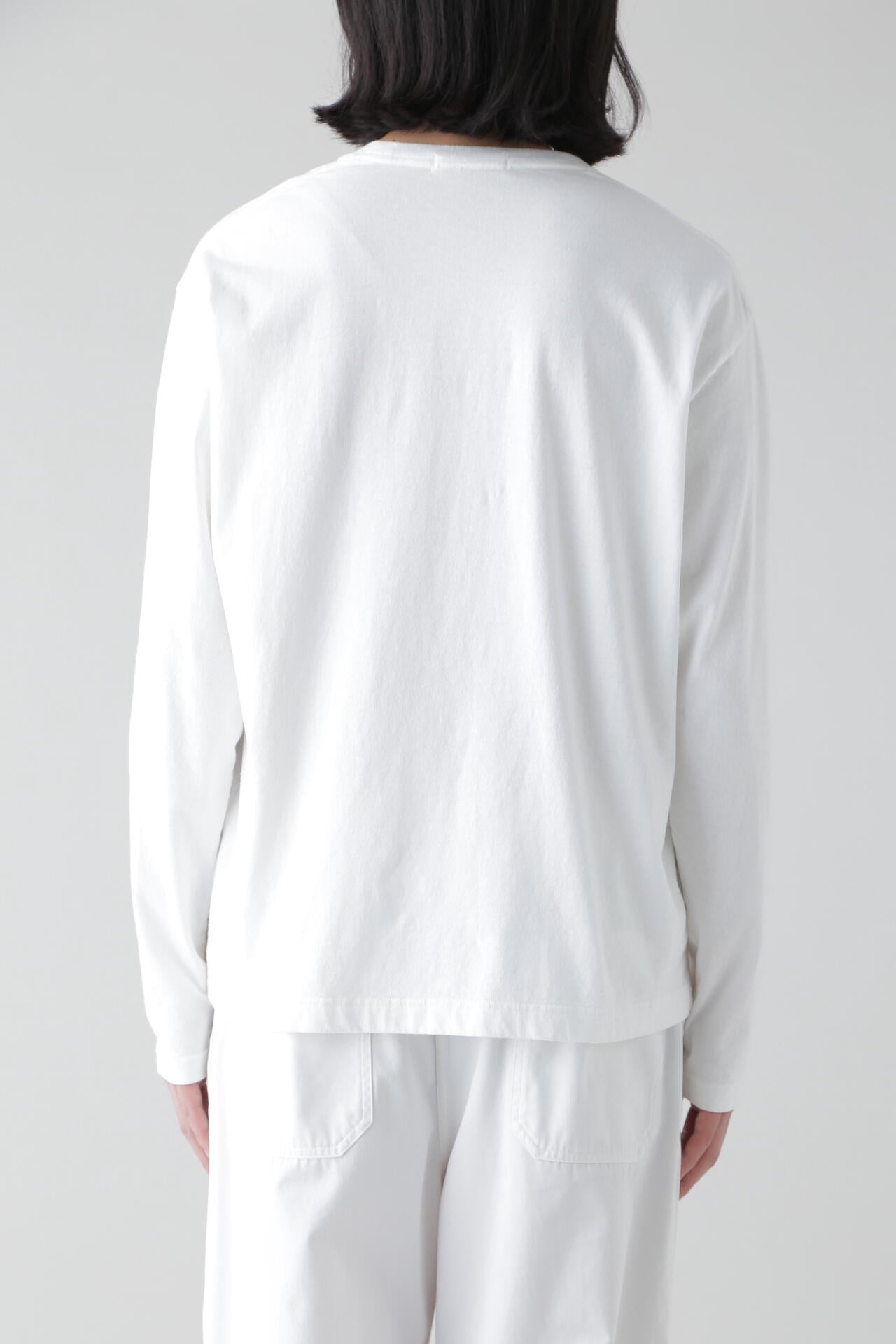 Y / ORGANIC COTTON JERSEY L/S T