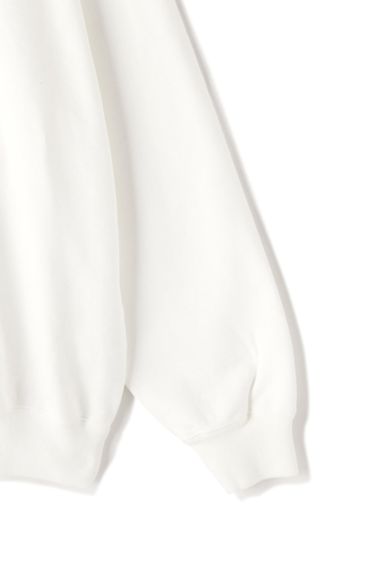 Y / ORGANIC COTTON BLEND HEAVY WEIGHT FLEECE HALF ZIP