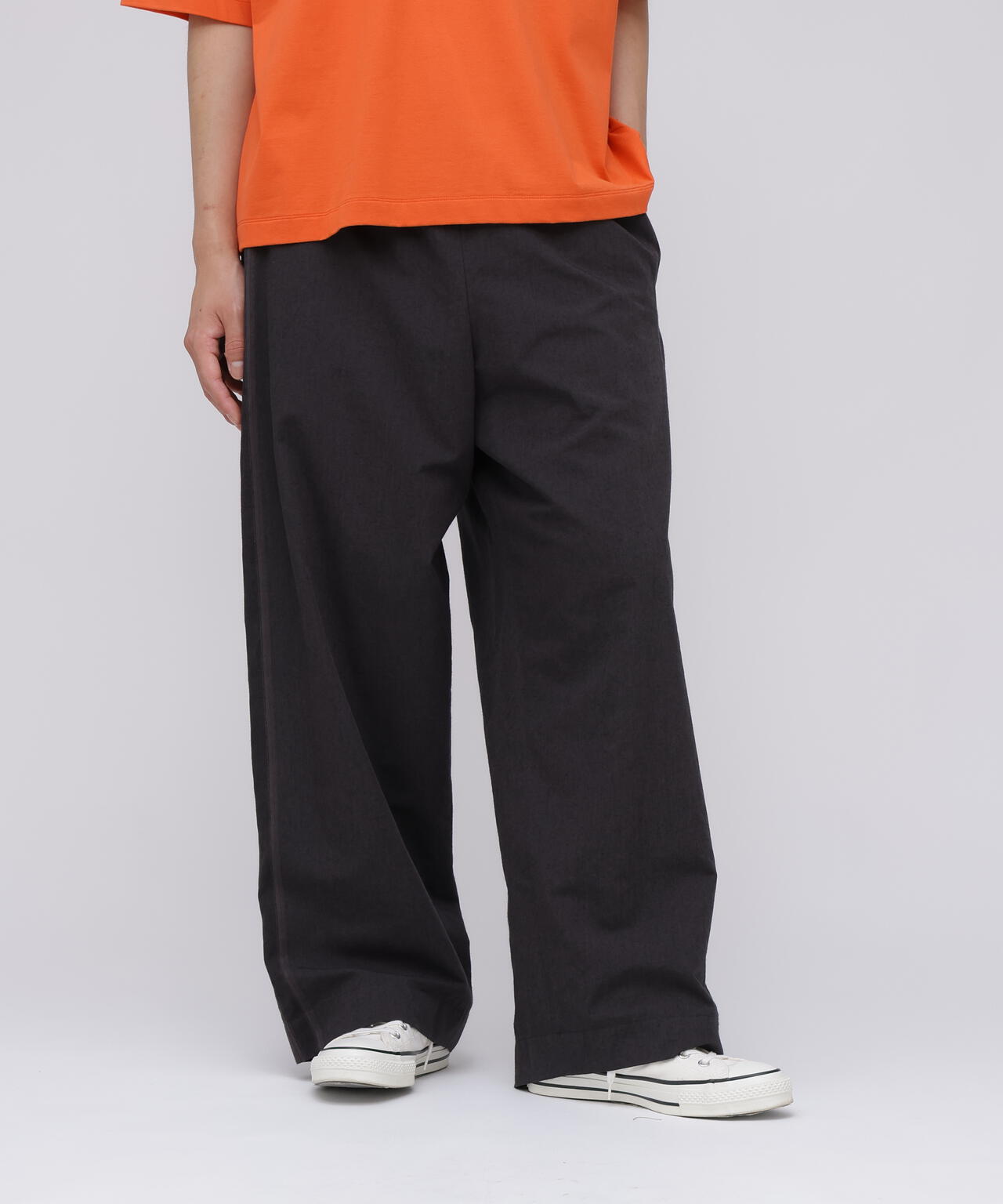 YLEVE / DOBBY STRIPE CHAMBRAY EASY TROUSERS MEN