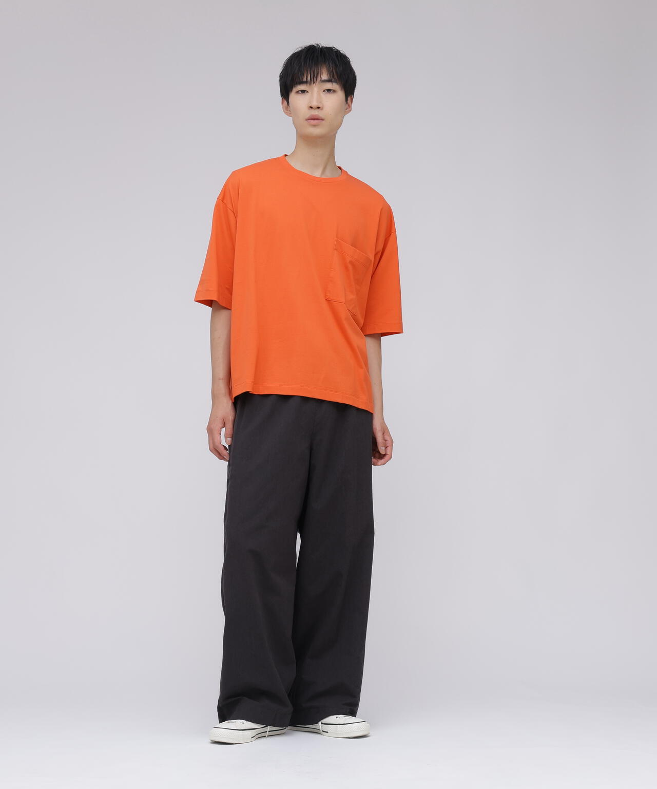 YLEVE / DOBBY STRIPE CHAMBRAY EASY TROUSERS MEN