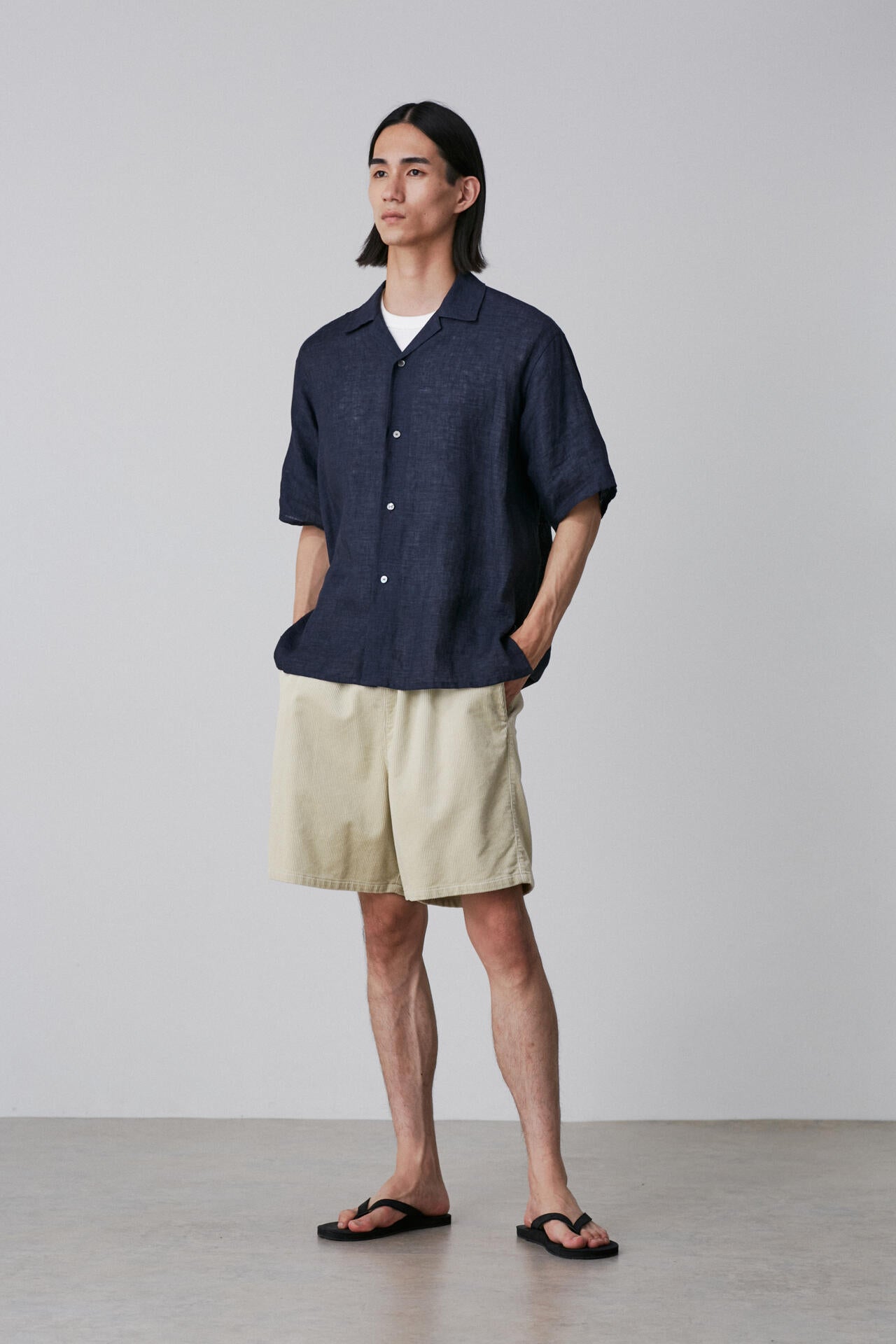 YLEVE / LINEN POPLIN SHIRT
