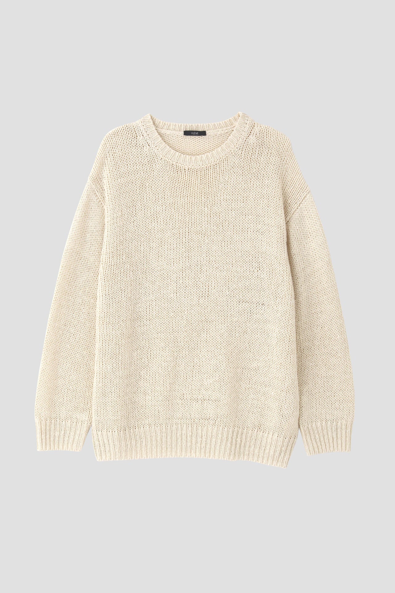 YLEVE / EUROPEAN LINEN SILK BASQUE KNIT PULL OVER