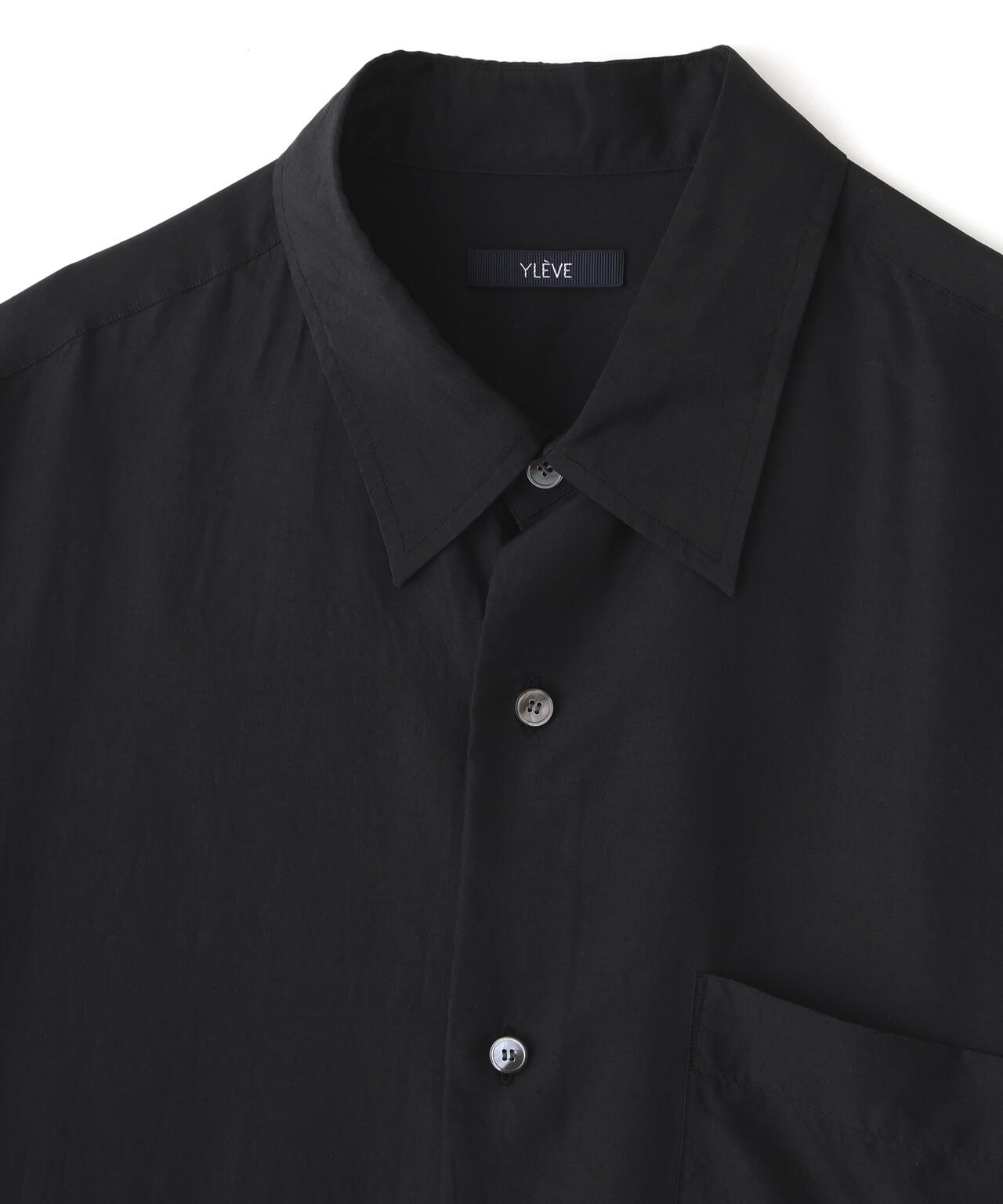 YLEVE / SILK HABUTAE SHIRT
