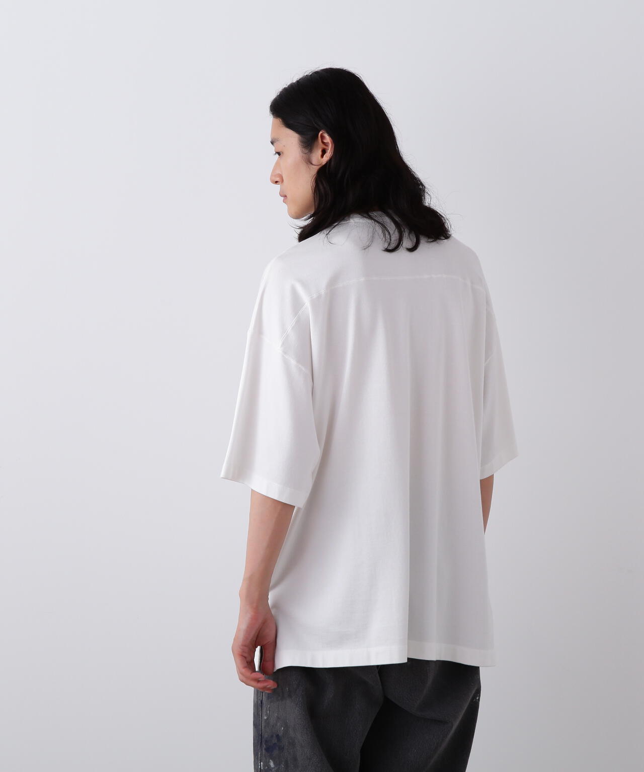 YLEVE / TETRON COTTON SLUB YARN JERSEY POCKET T-SHIRT