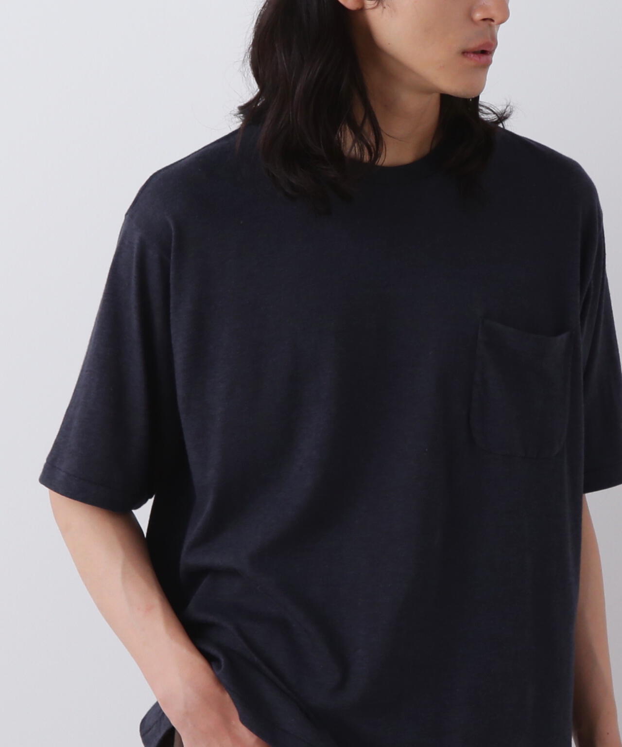 YLEVE / TETRON COTTON SLUB YARN JERSEY POCKET T-SHIRT