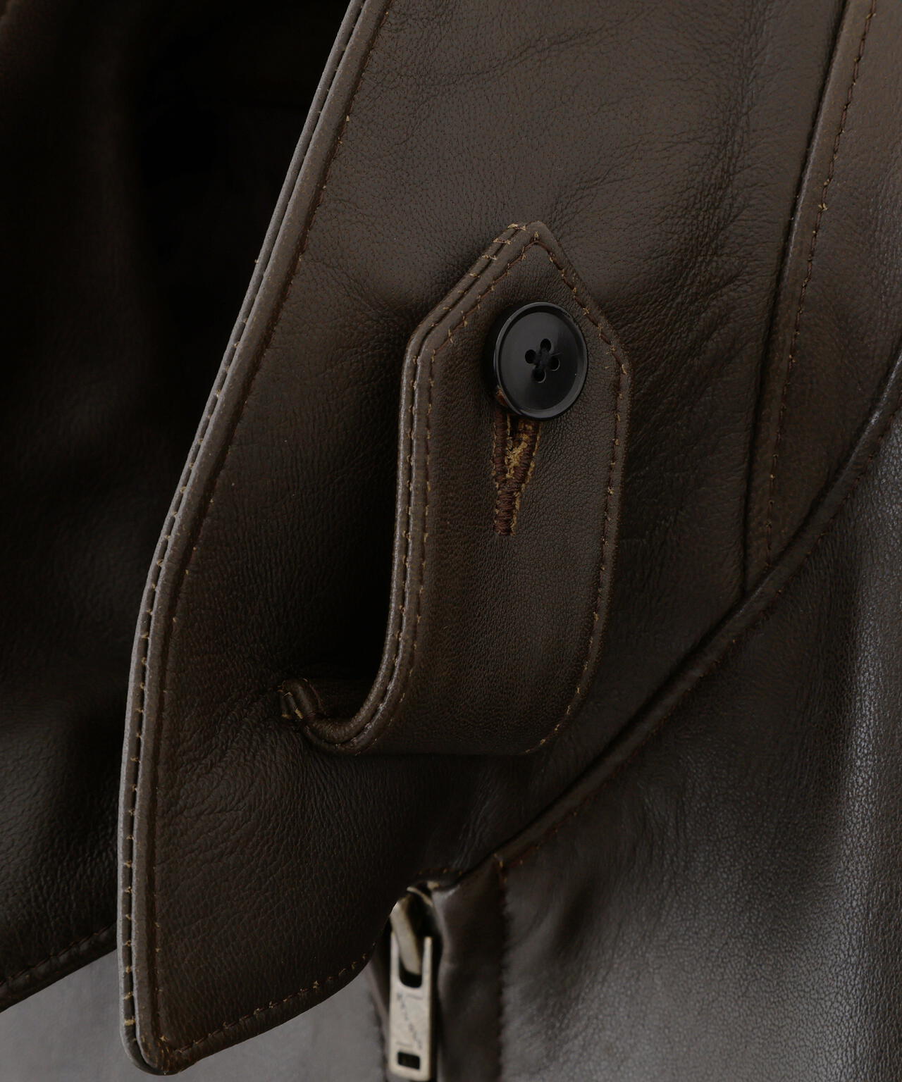 YLEVE / SHEEP AVIATOR LEATHER JACKET