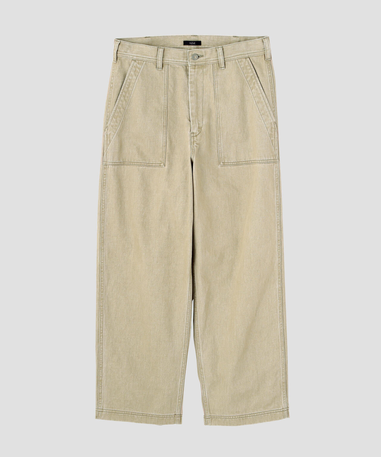 YLEVE / SUN-FADED COTTON TWILL PANTS