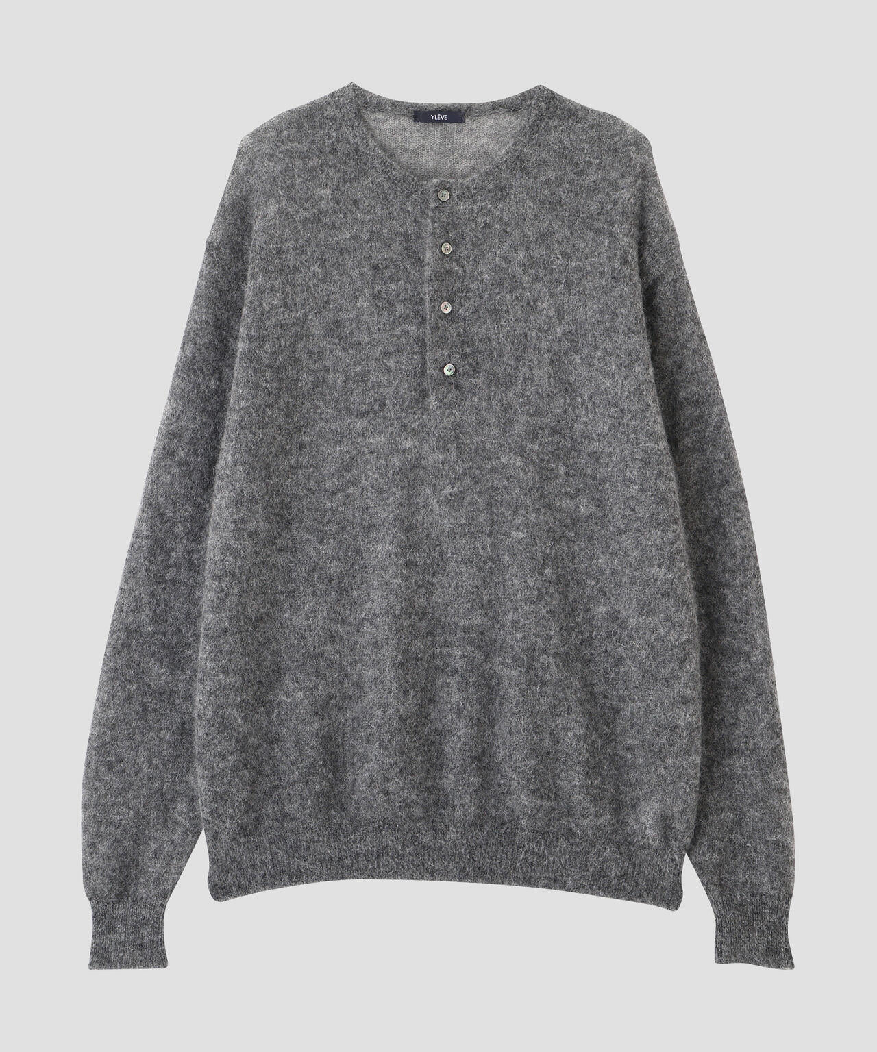 YLEVE / SUPER KID MOHAIR HENRY NECK KNIT