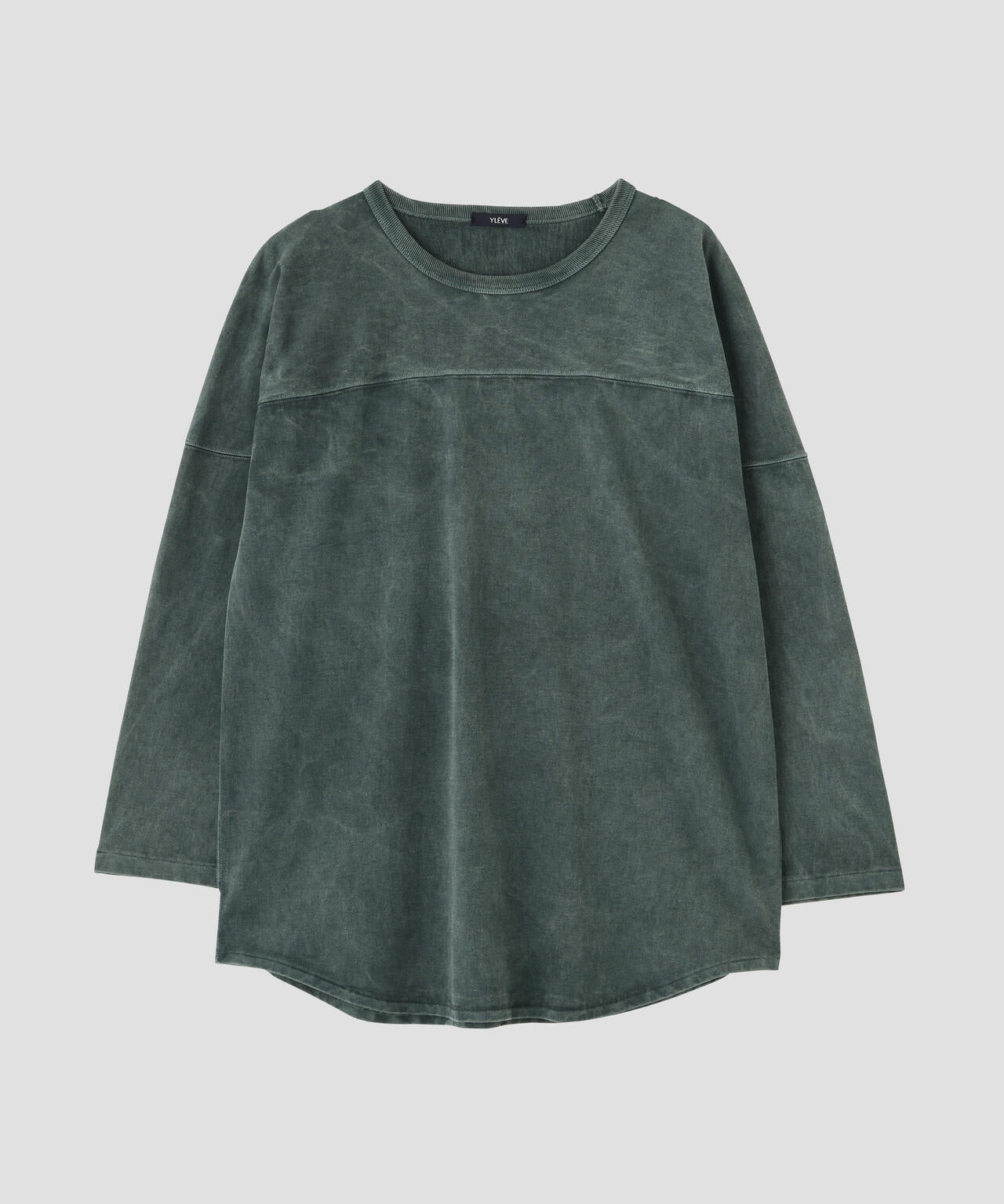 YLEVE / PIGMENT DYED COTTON FOOTBALL T