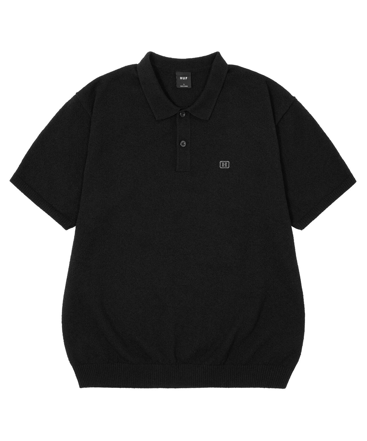 SERIF H KNIT POLO TOP