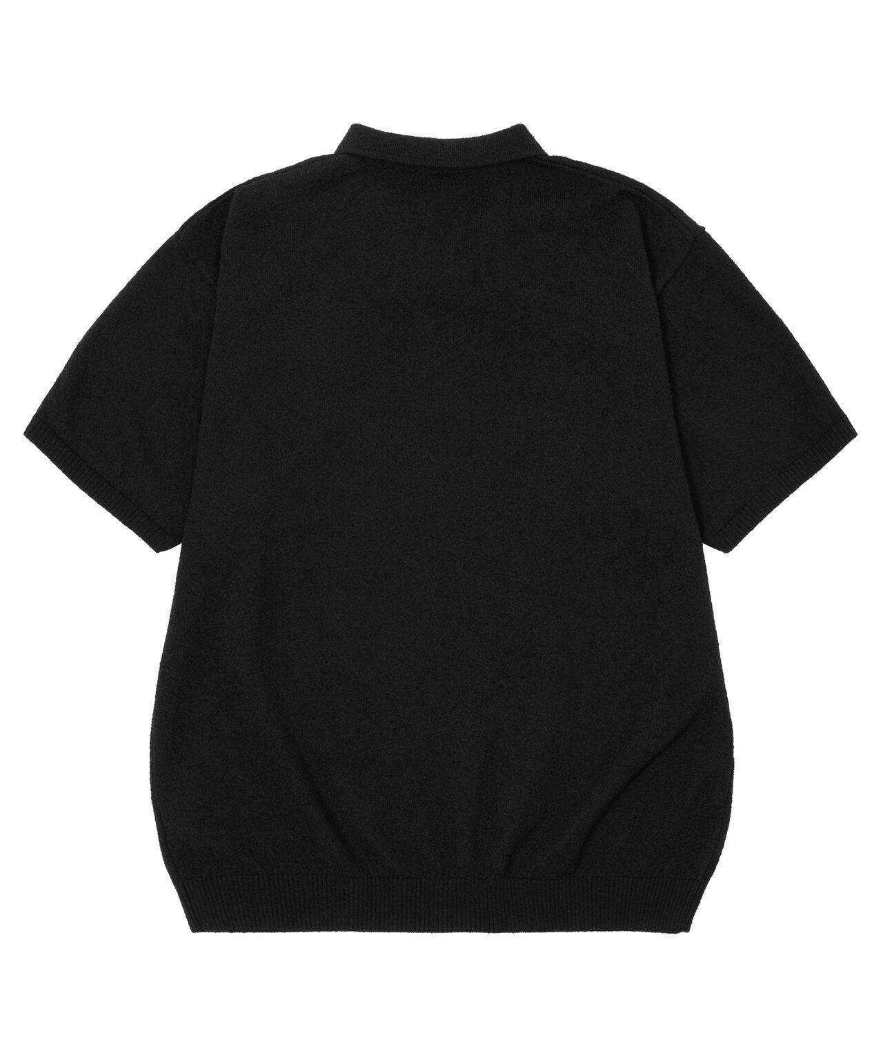 SERIF H KNIT POLO TOP