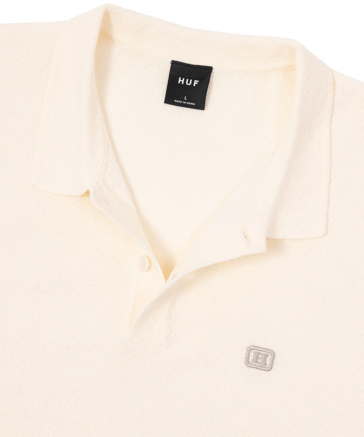 SERIF H KNIT POLO TOP