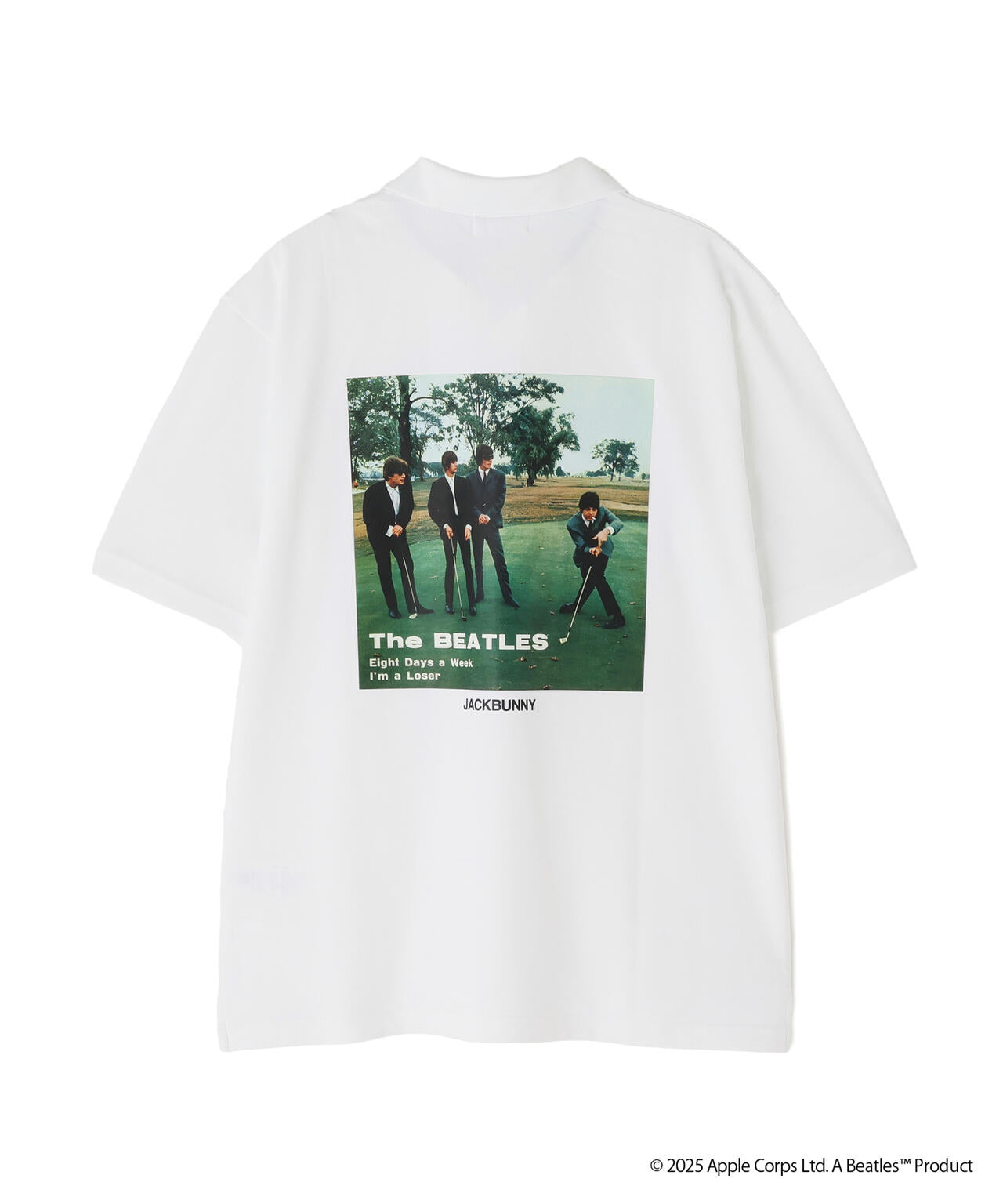 【The BEATLES ×Jack Bunny!!】メッシュ天竺半袖ポロシャツ