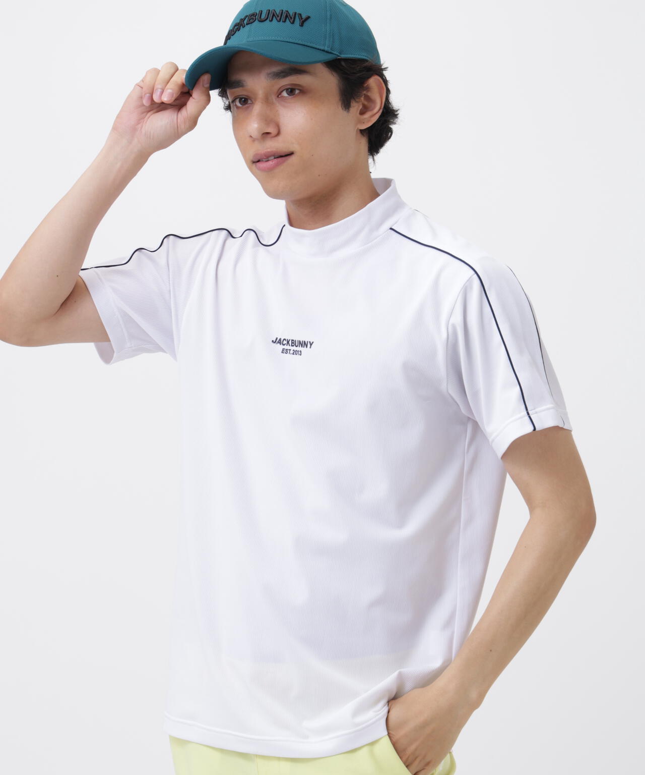 HyperHeli×ドライメッシュ半袖モックネックカットソー