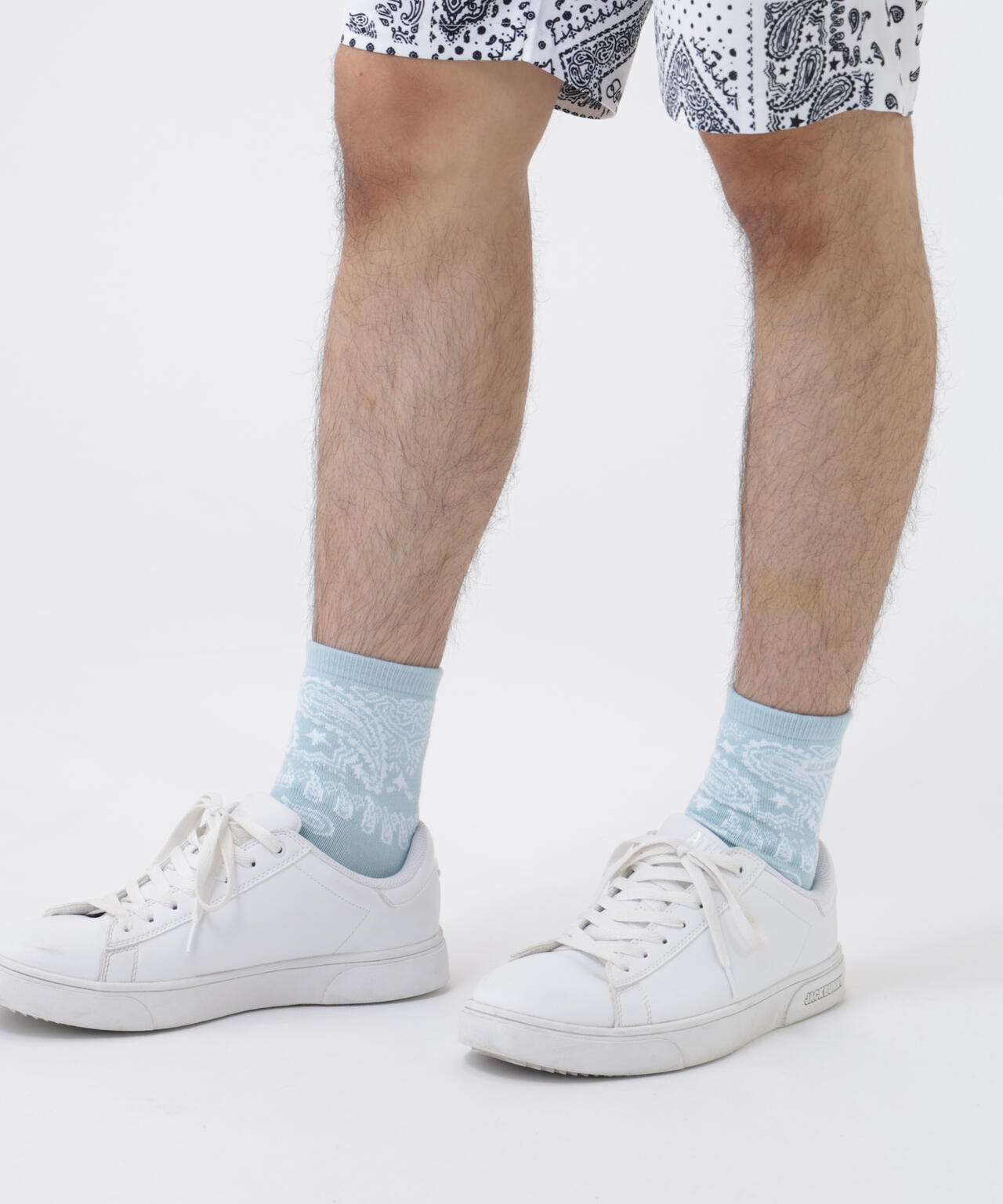 ペイズリー柄ショートソックス (MENS)