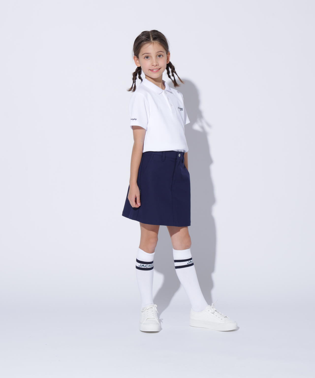軽量ピンカリストレッチ半袖ポロシャツ (ジュニア)