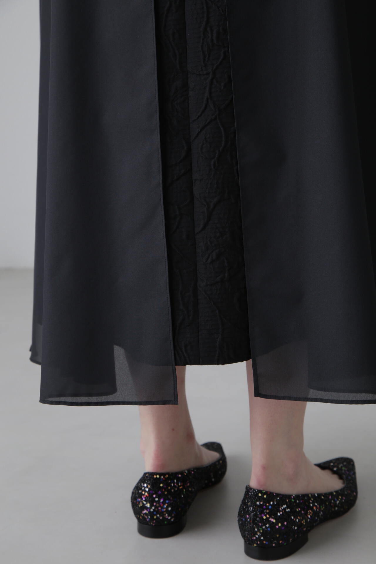 <BLACK LABEL> ドローイングジャガードスカート