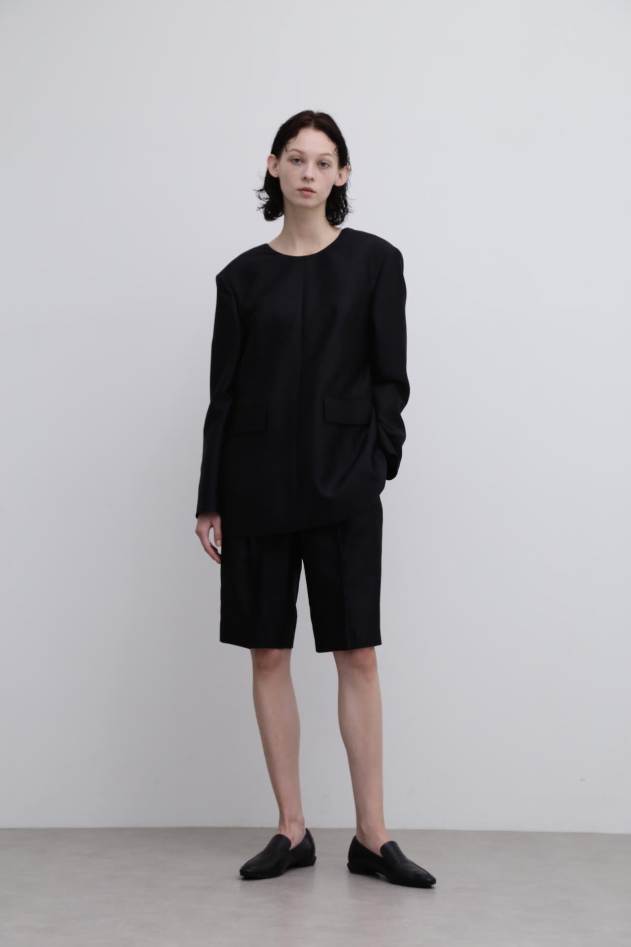 <UNiPH>シルクウールツイルハーフパンツ