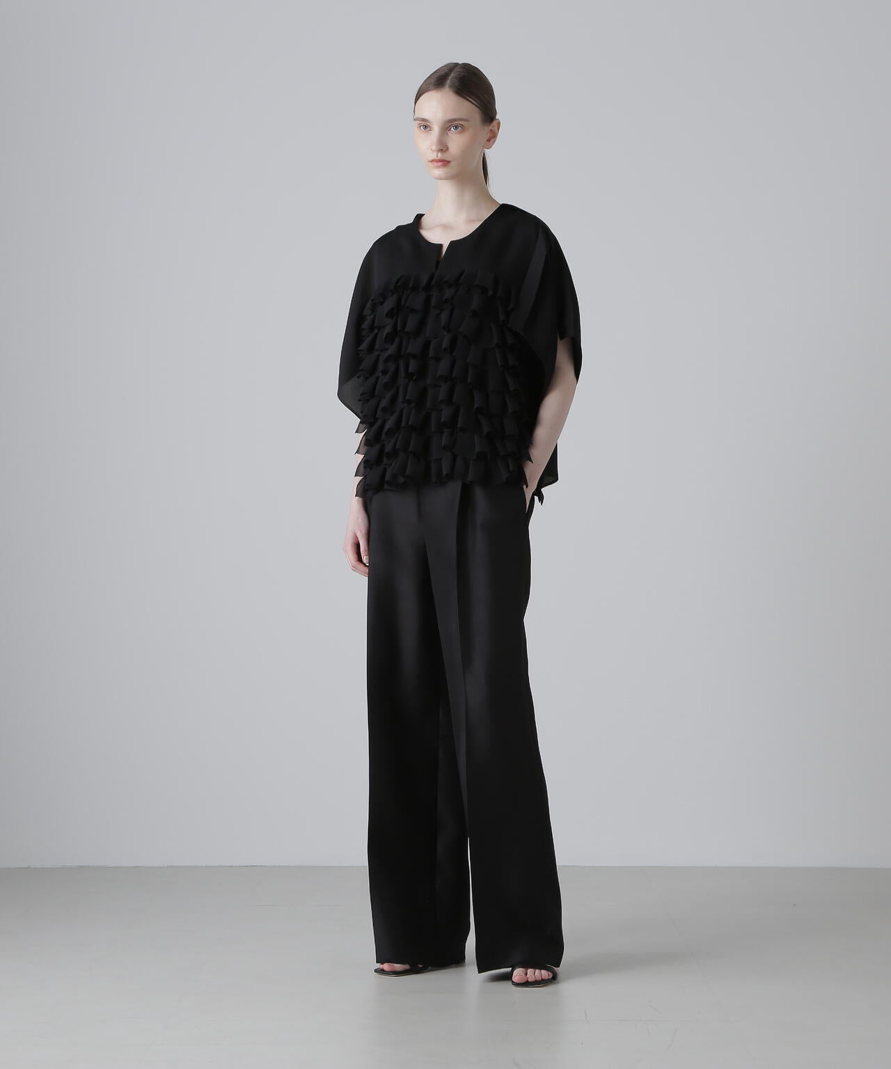 <BLACK LABEL>シルクダブルクロスパンツ