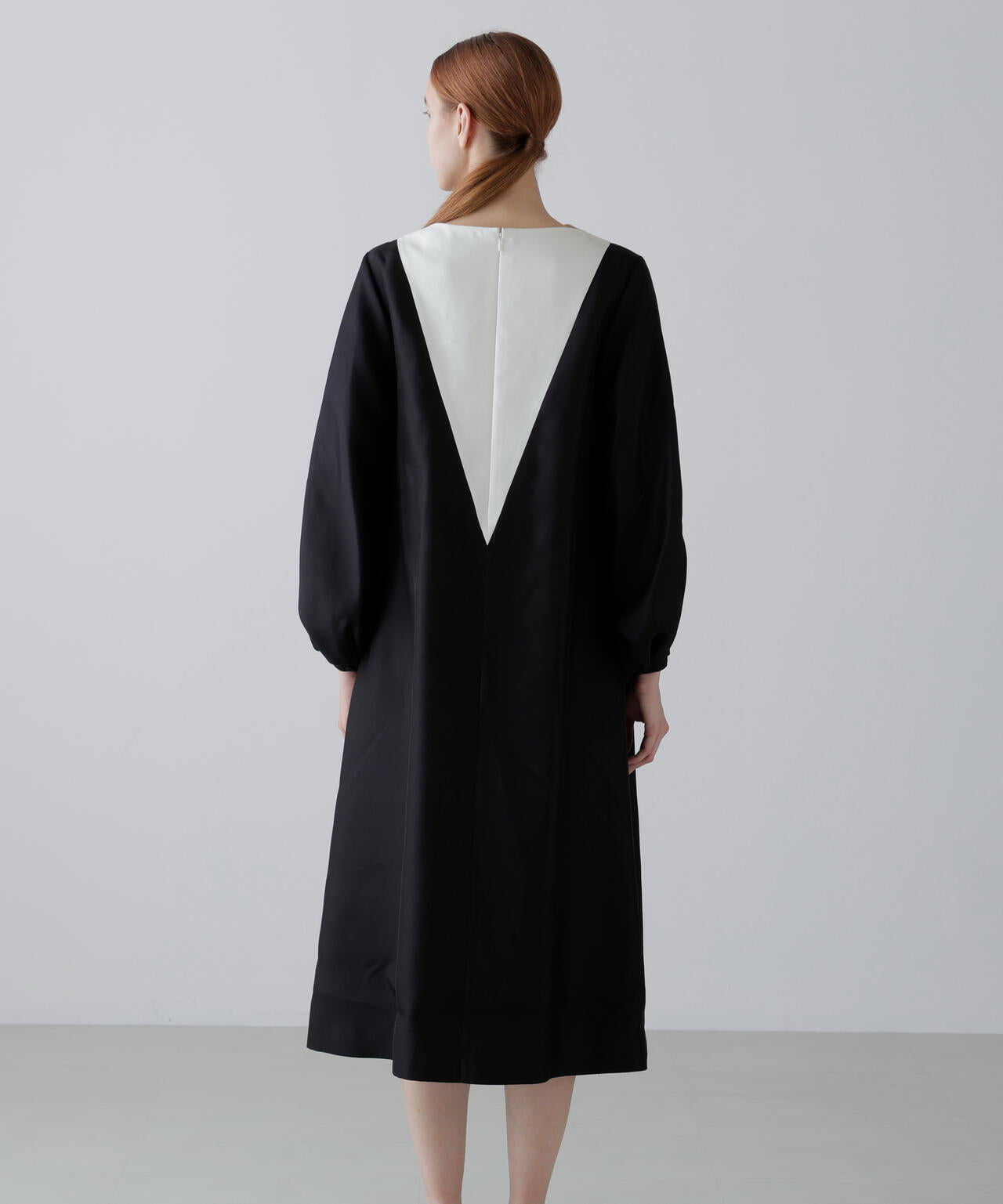 <BLACK LABEL>シルクダブルクロスワンピース