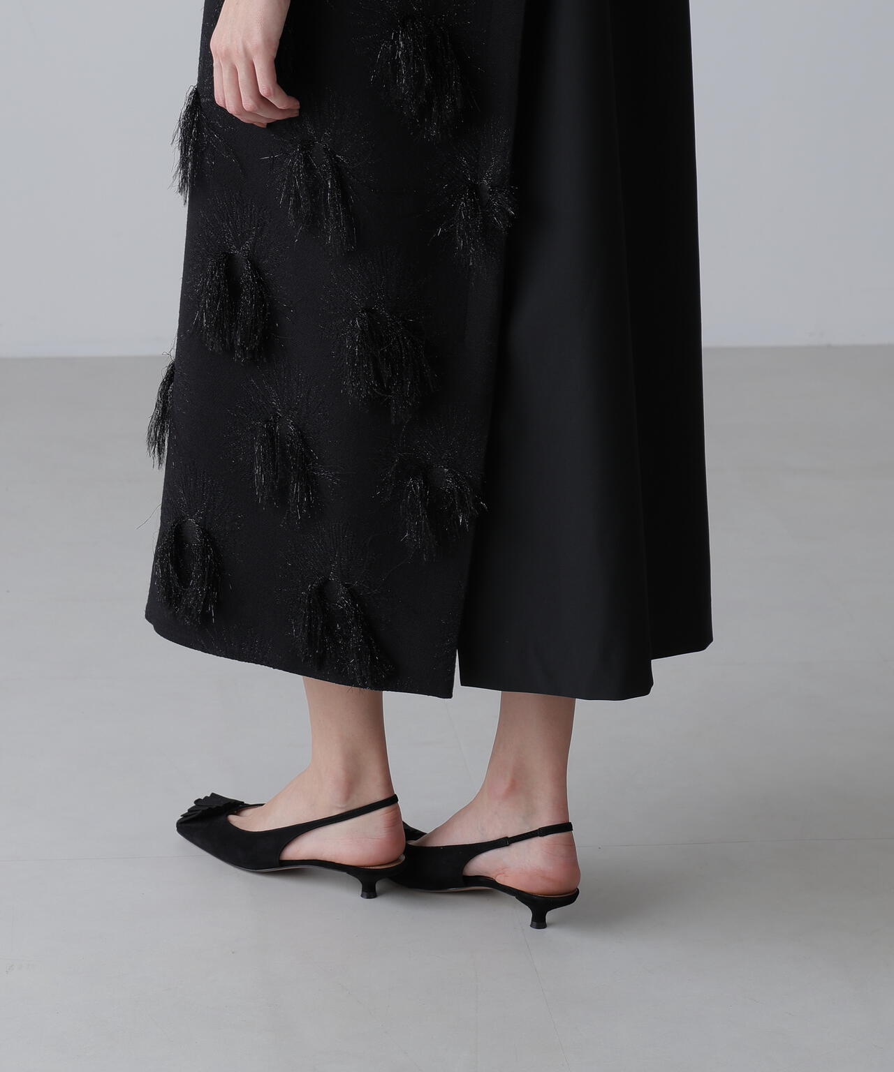 <BLACK LABEL>MALHIAウィーピングジャガードワンピース