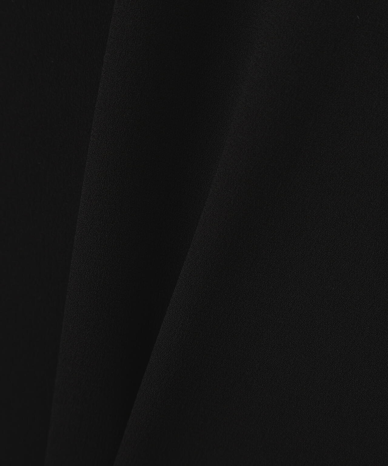 <BLACK LABEL>バックサテンジョーゼットブラウス