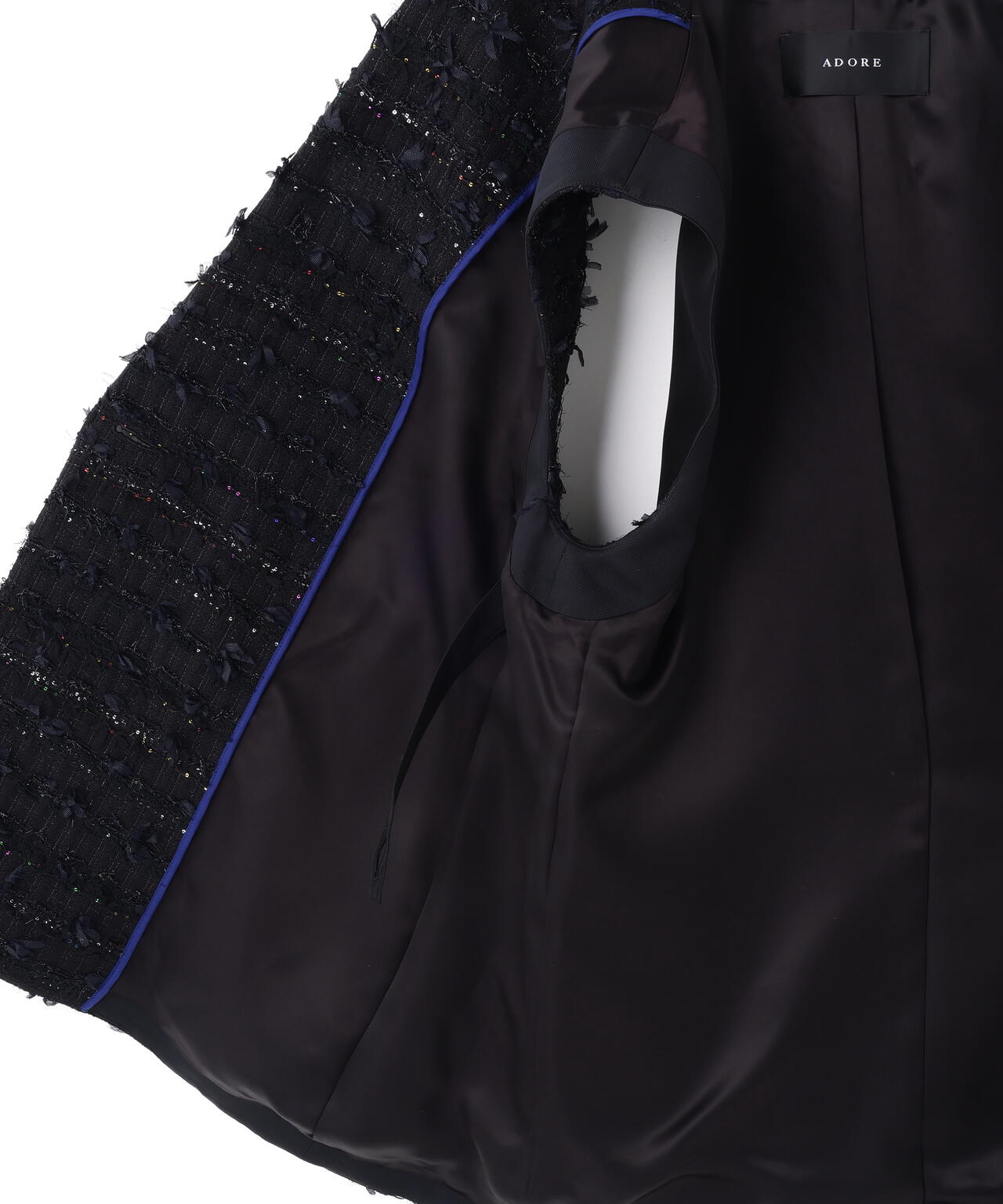 <BLACK LABEL>MALHIAネオンスパングルツイード