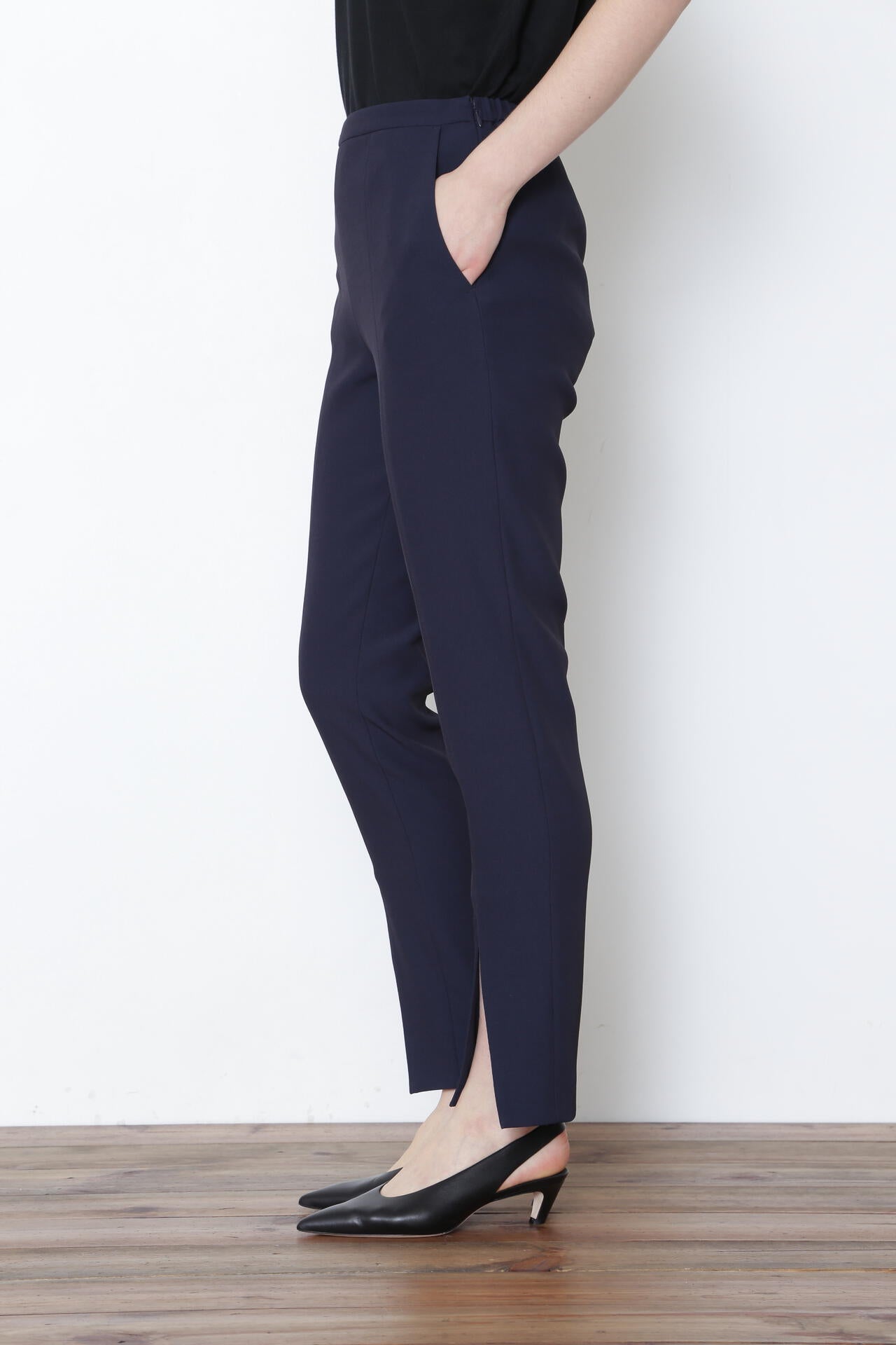 【EC限定】2WAYツイルフロントスリットパンツ(+10cm丈)