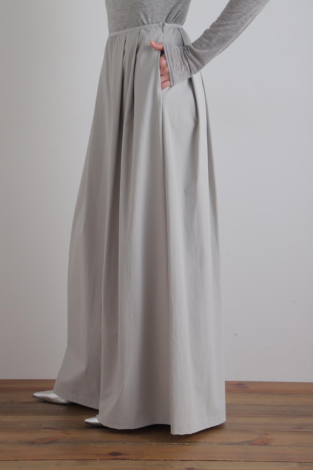 ナイロンストレッチブロードパンツ