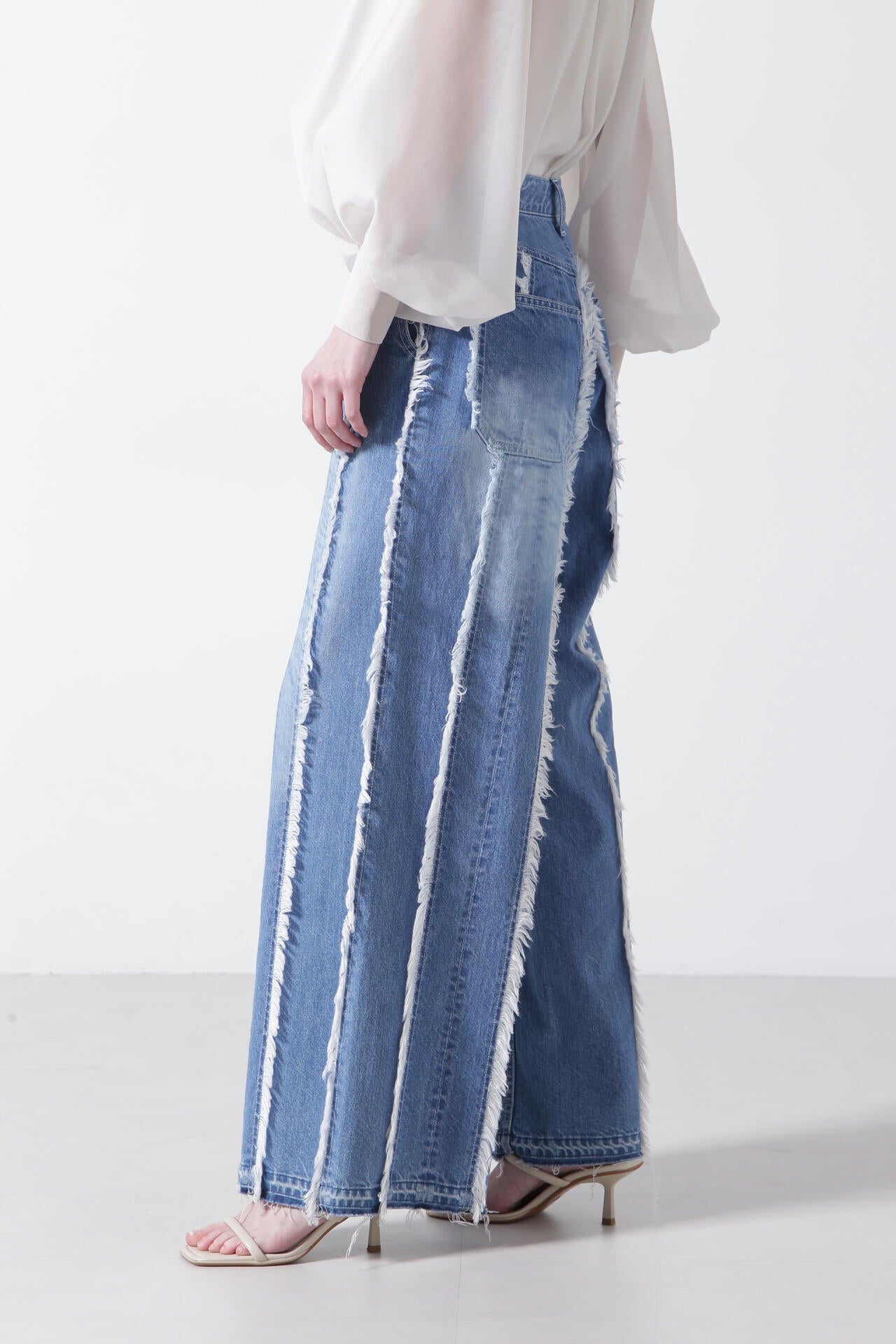 【TV着用】Fringe Combination Denim