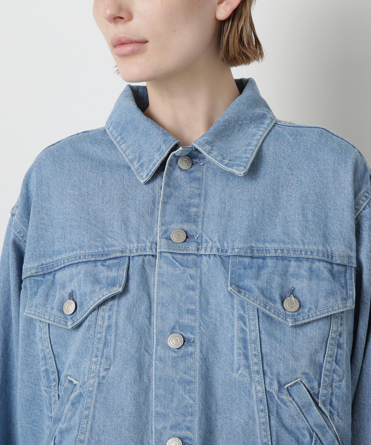 Fur Trim Combination Denim JK