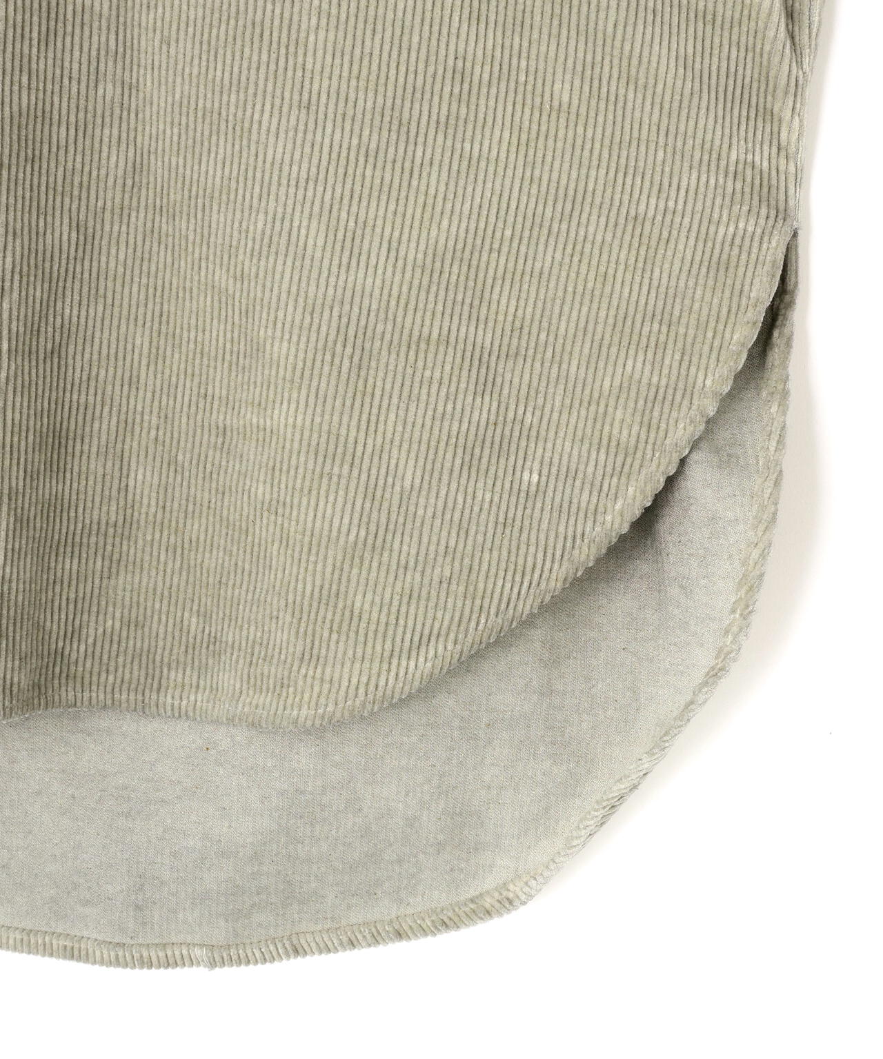quitan / COTTON LINEN CORDUROY WIDE REGULAR COLLAR SHIRT SUIBOKU