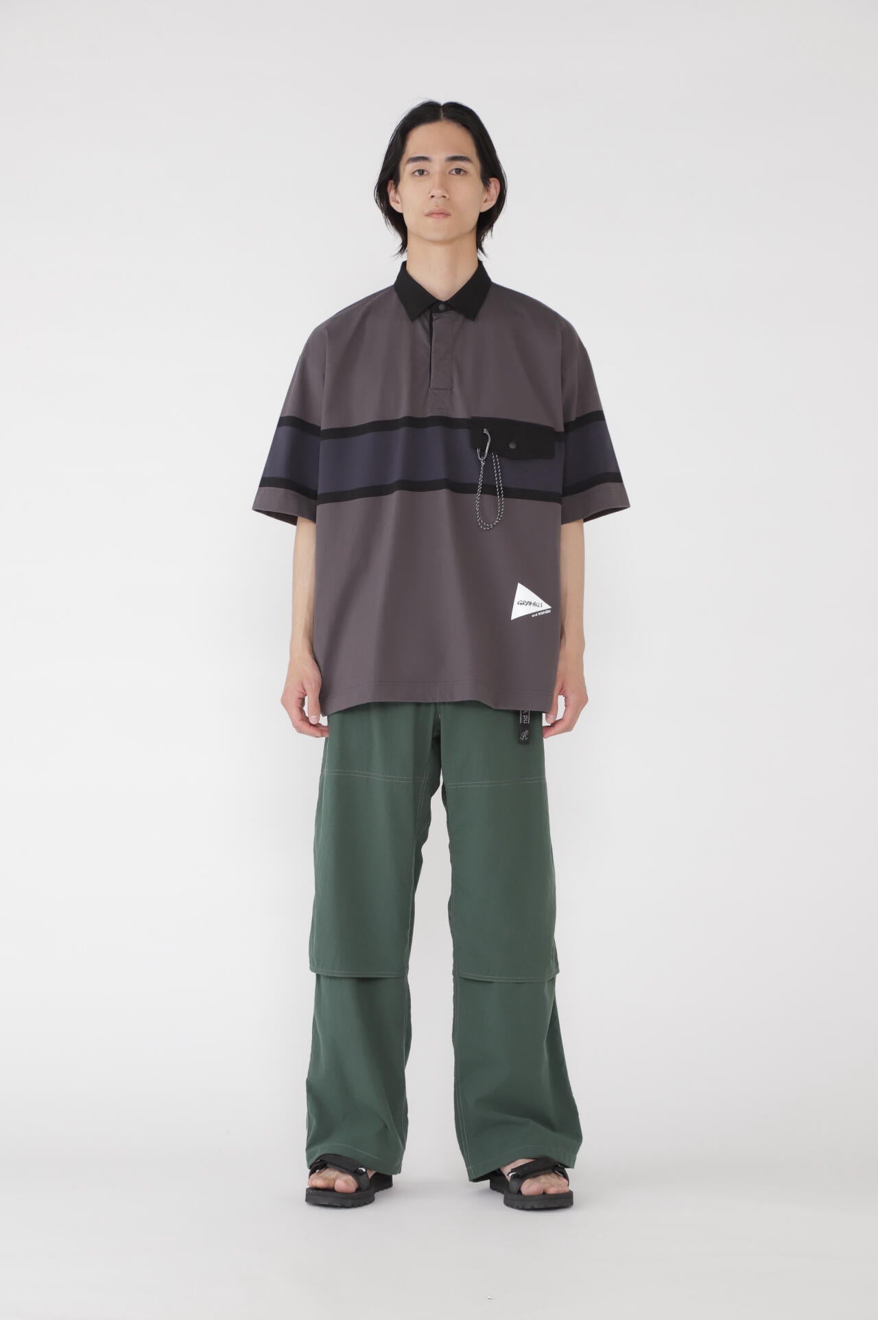 GRAMICCI × and wander nylon double knee pant