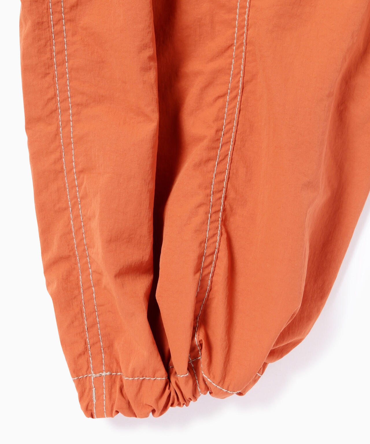 crinkled nylon pants