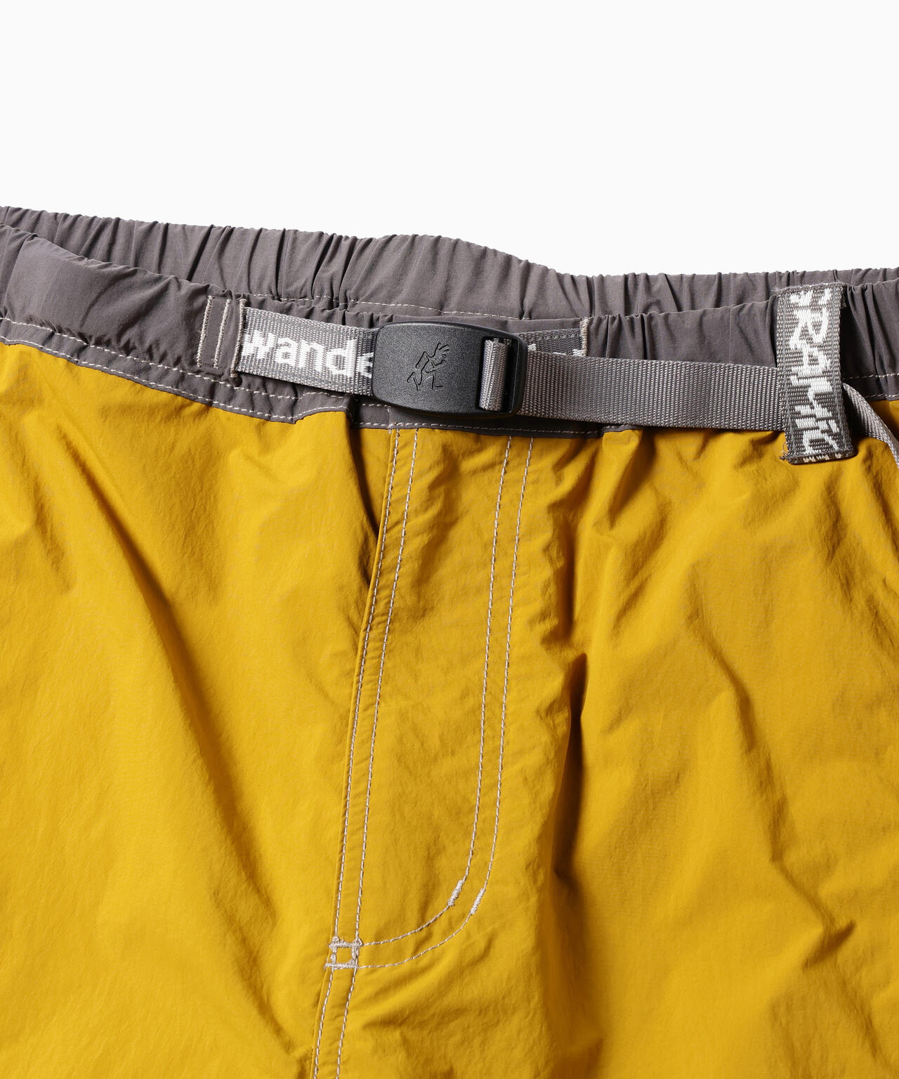 Gramicci × and wander brushed nylon short pants