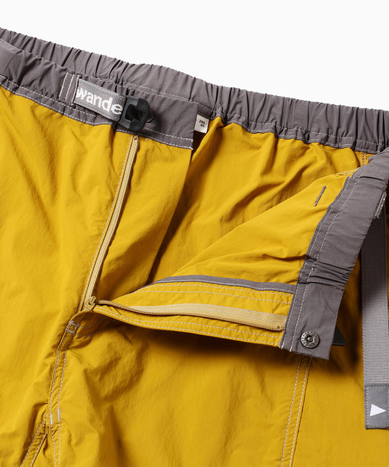 Gramicci × and wander brushed nylon short pants