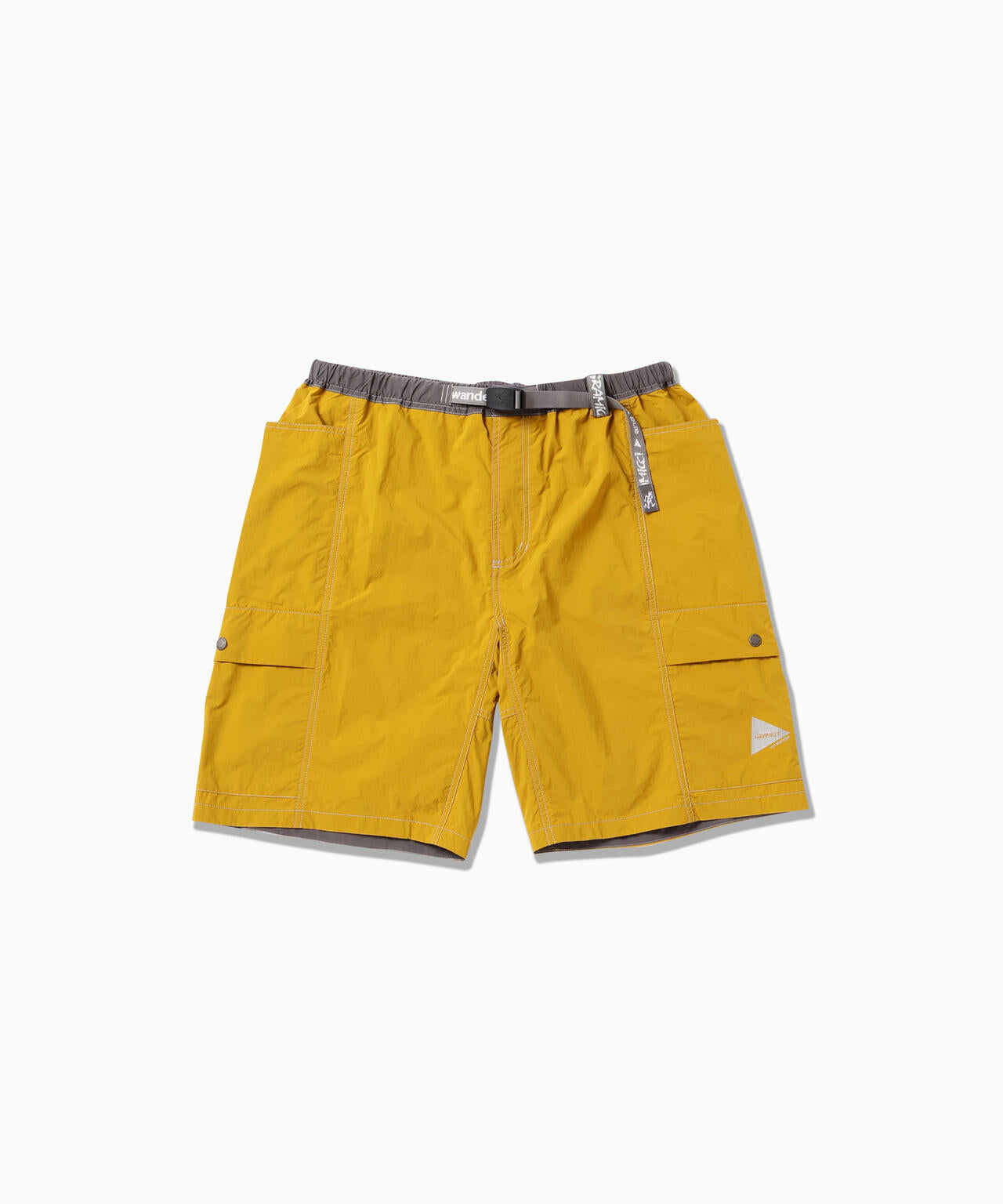 Gramicci × and wander brushed nylon short pants