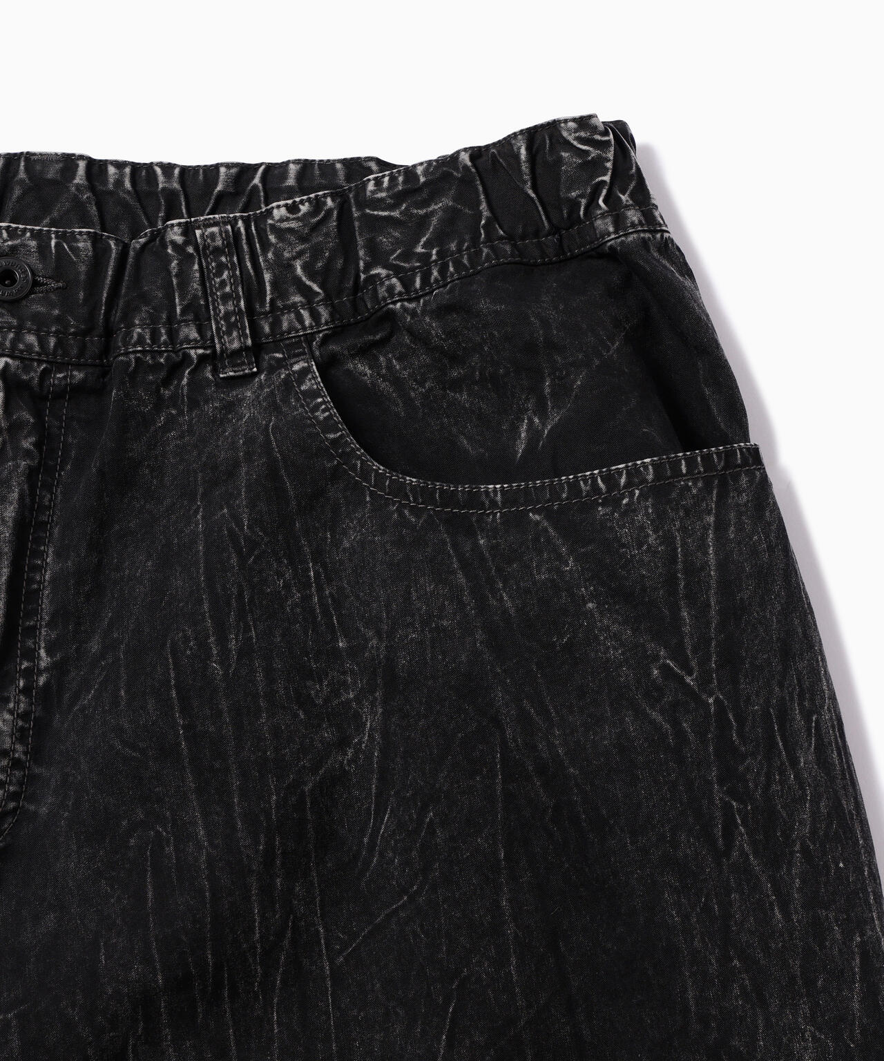 bleach twill wide pants
