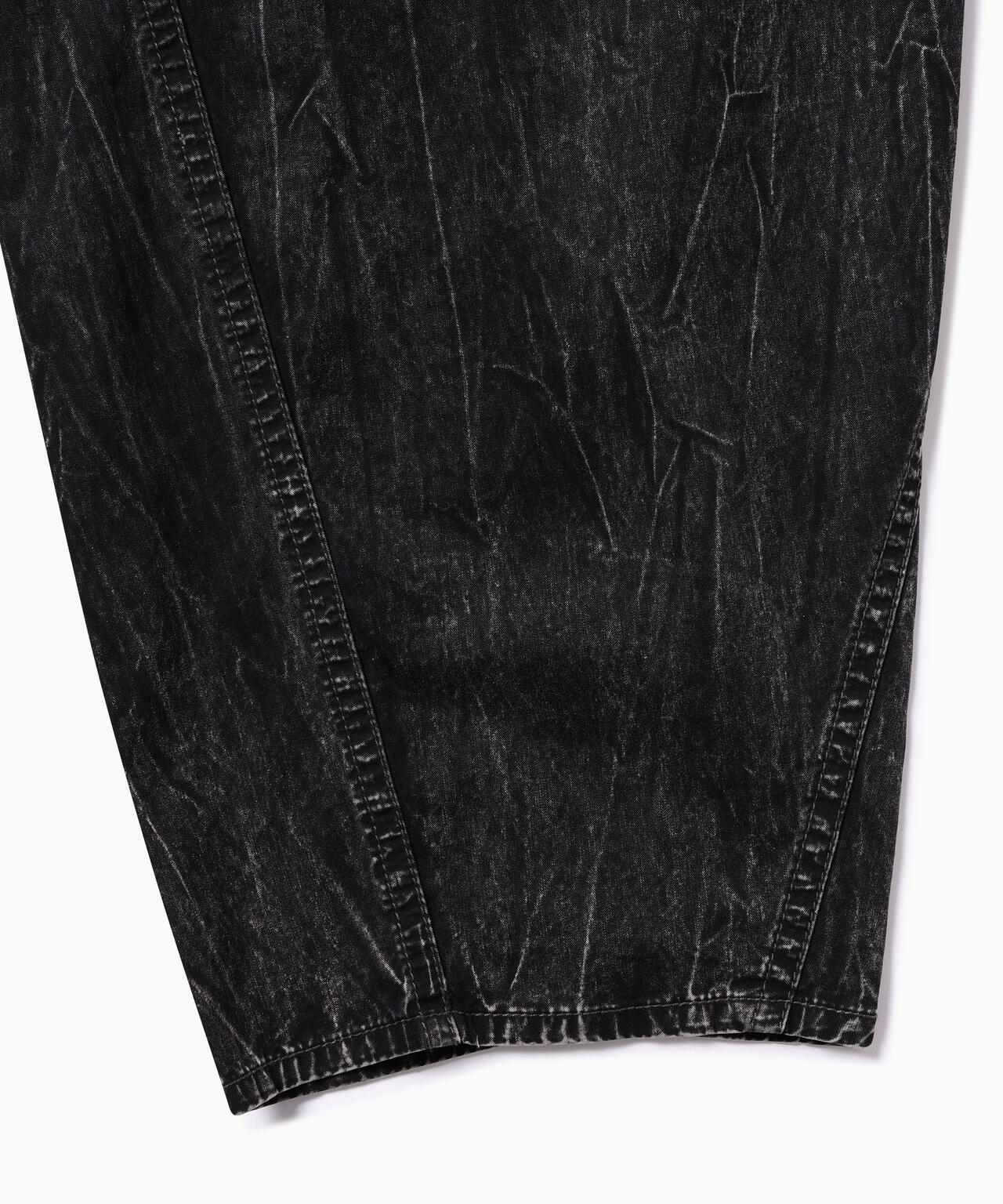 bleach twill wide pants
