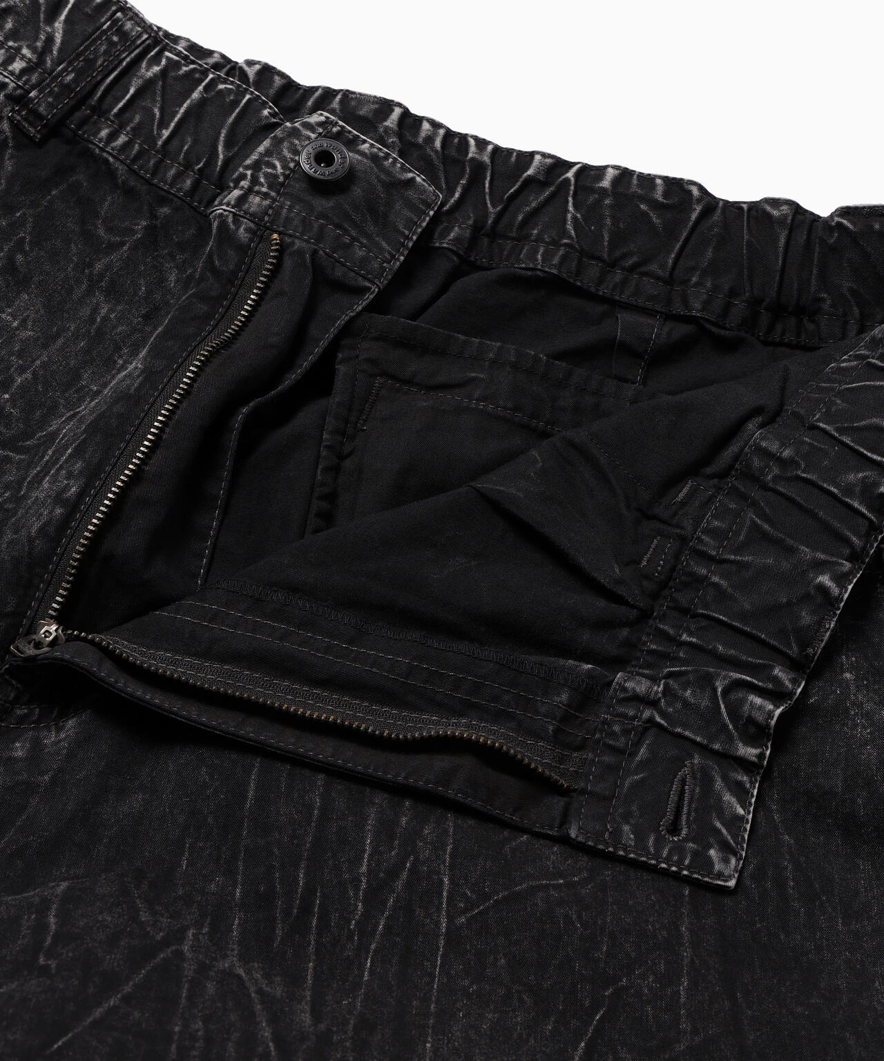 bleach twill wide pants