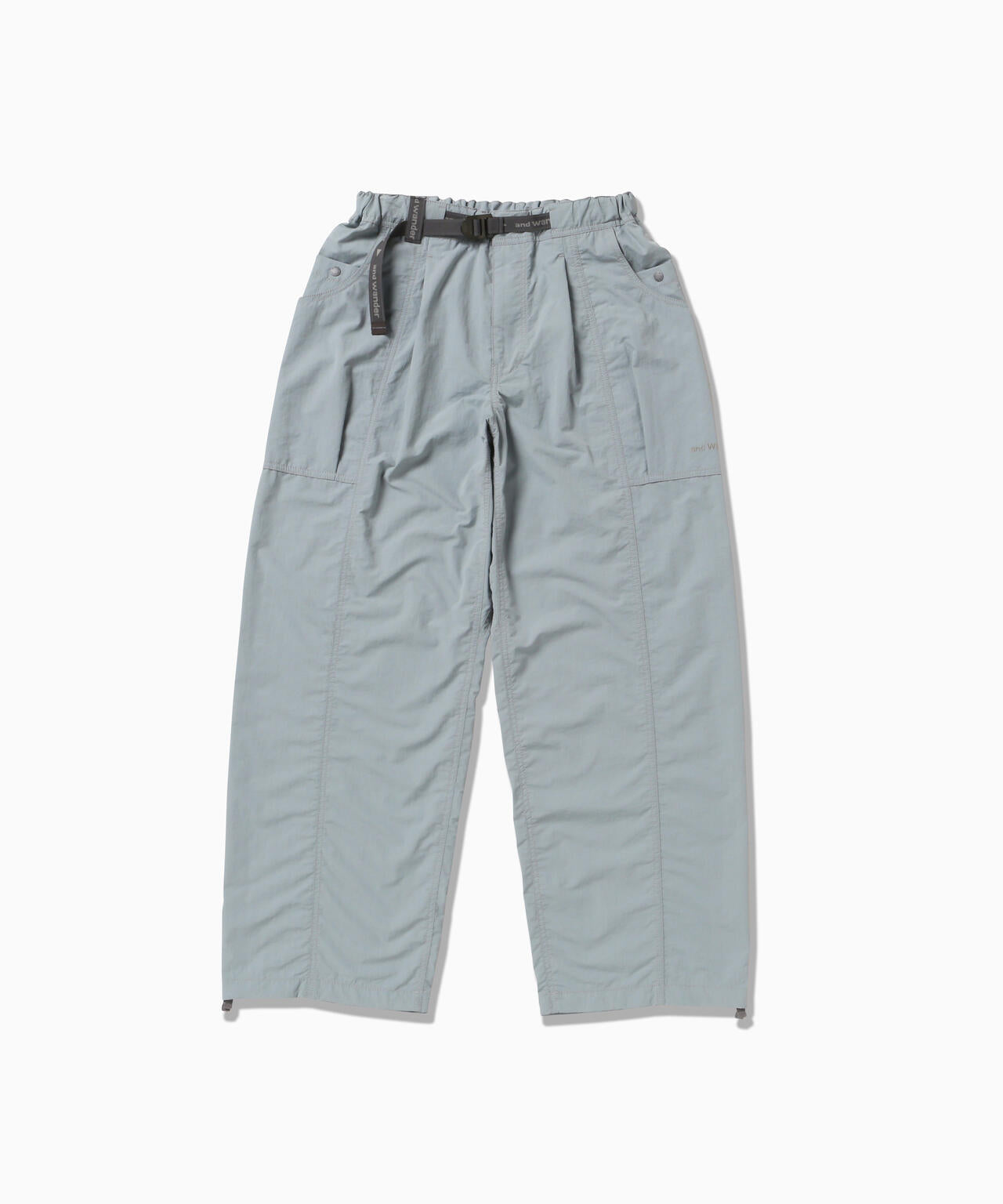 crinkled nylon pants