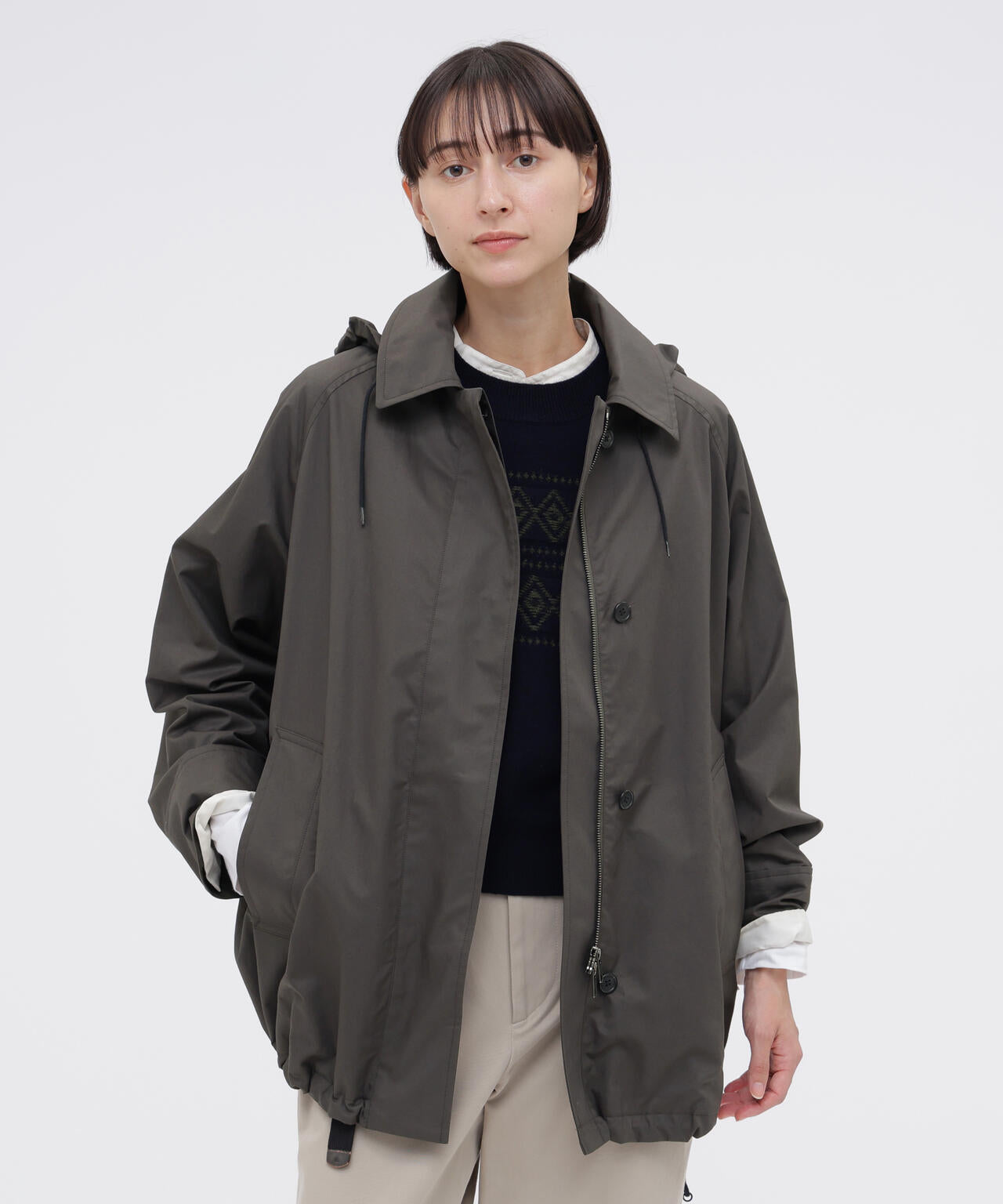 HIGHDENSE COTTON TWILL COATING BLOUSON
