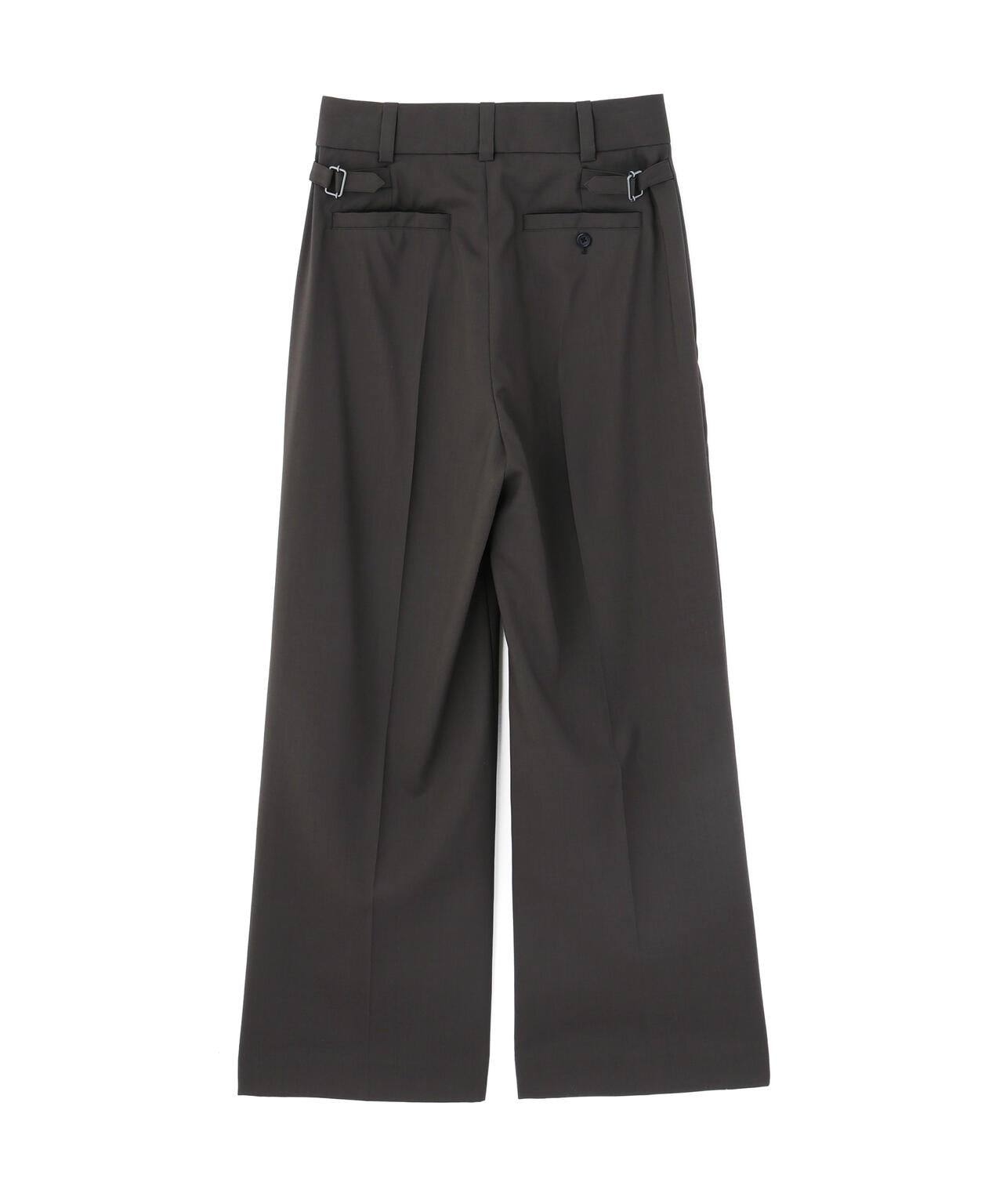 WASHABLE WOOL PLAINWEAVE TROUSERS