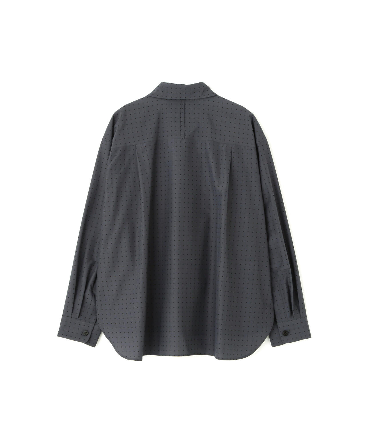 SPOT PRINT COTTON SILK SHIRT