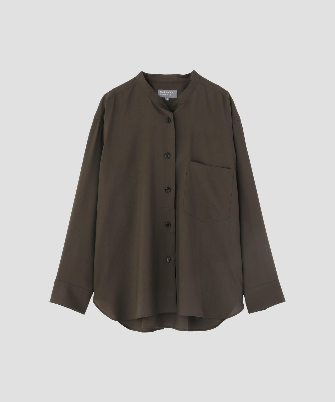 WASHABLE WOOL PLAINWEAVE SHIRT