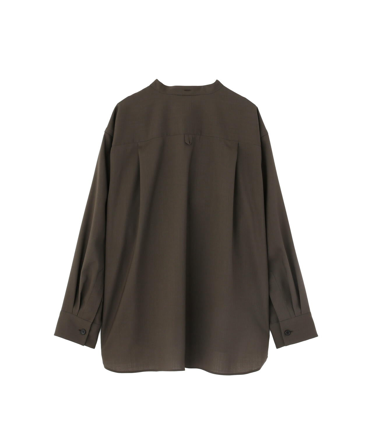 WASHABLE WOOL PLAINWEAVE SHIRT